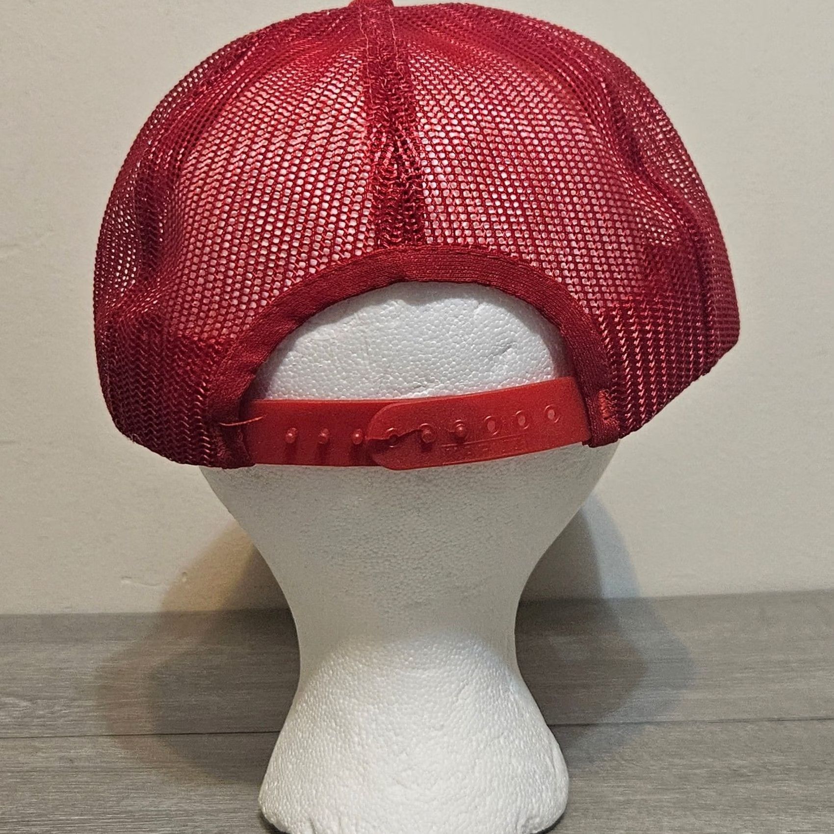 Vintage VINTAGE KAP Hat Mens One Size Red Coca Cola Cap Foam Trucker Style White Snapback Size ONE SIZE - 4 Thumbnail