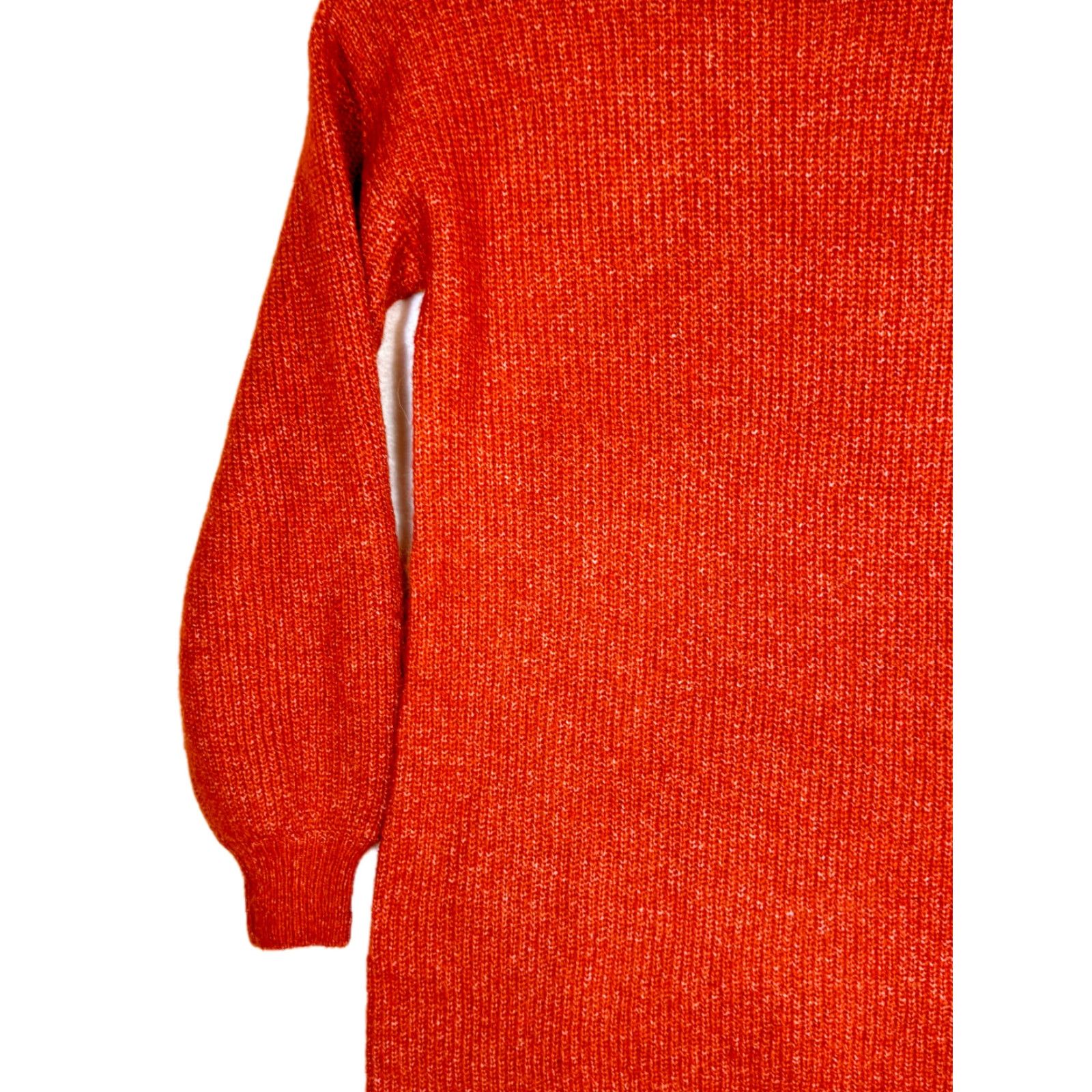 Vintage Cupcakes & Cashmere Women's Sweater Burnt Orange Knit Mock-Neck S Pullover Casual Womens Size S / US 4 / IT 40 - 5 Thumbnail