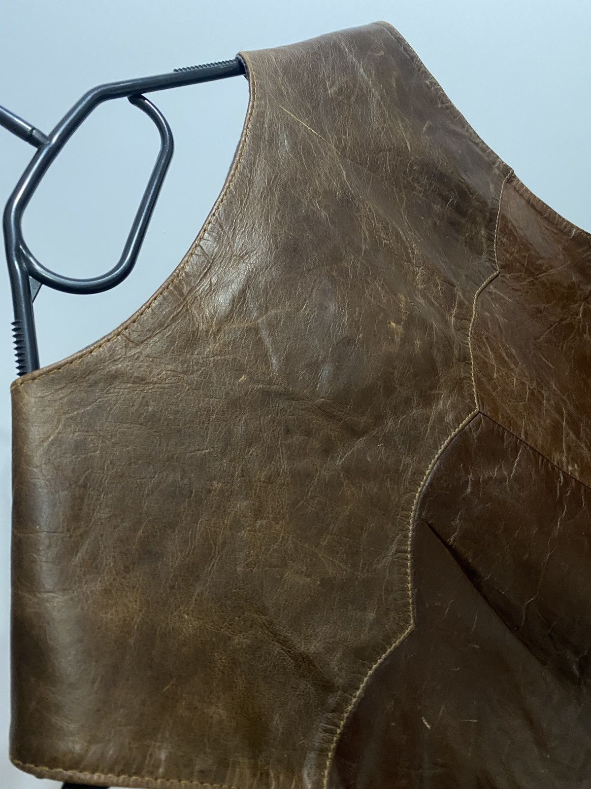 Vintage Vintage leather cowboys Vest Size US L / EU 52-54 / 3 - 7 Thumbnail