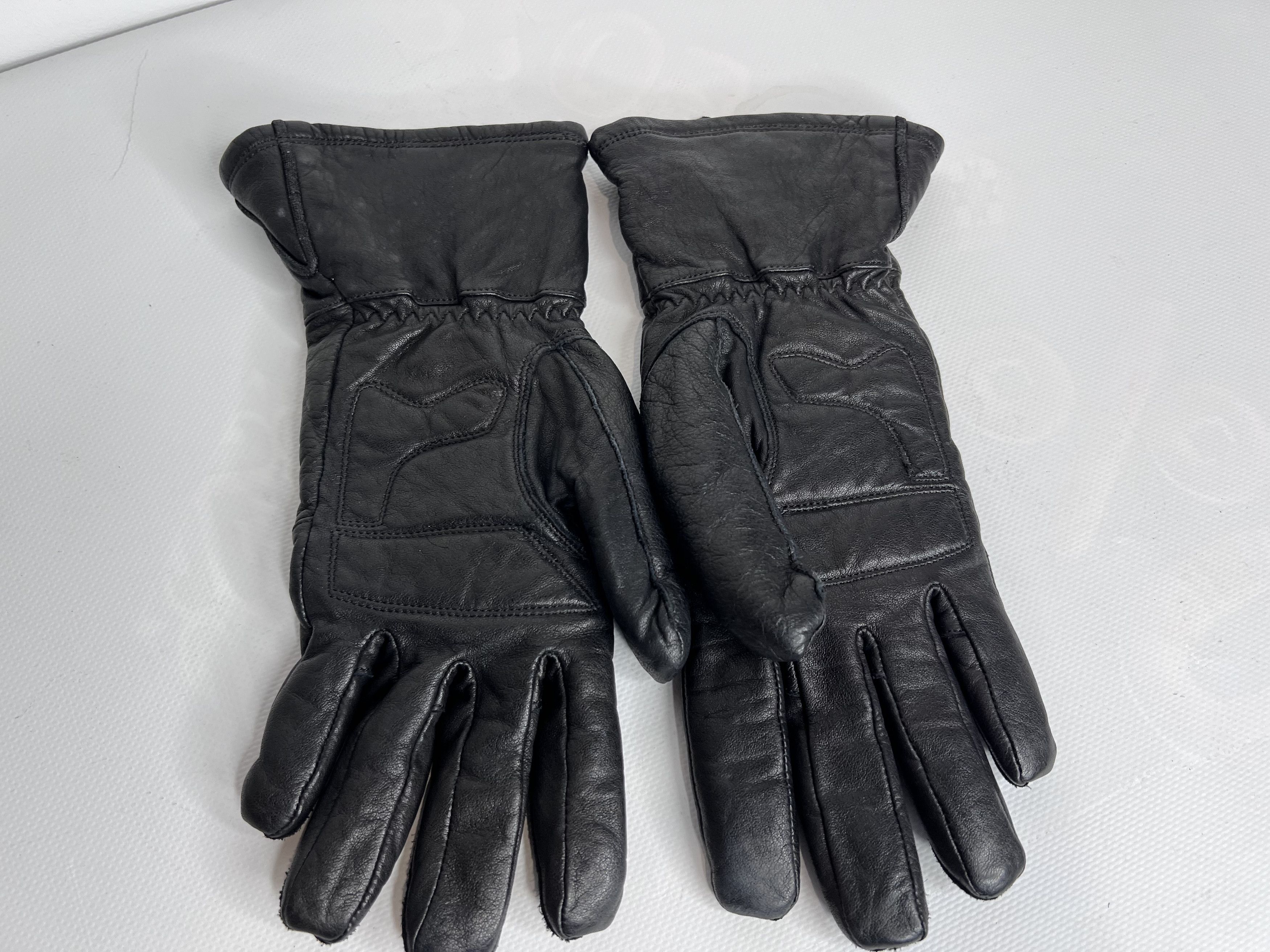 Ugg HARLEY DAVIDSON METAL LOGO PADDED GEL PALM LEATHER GLOVES Size ONE SIZE - 3 Thumbnail