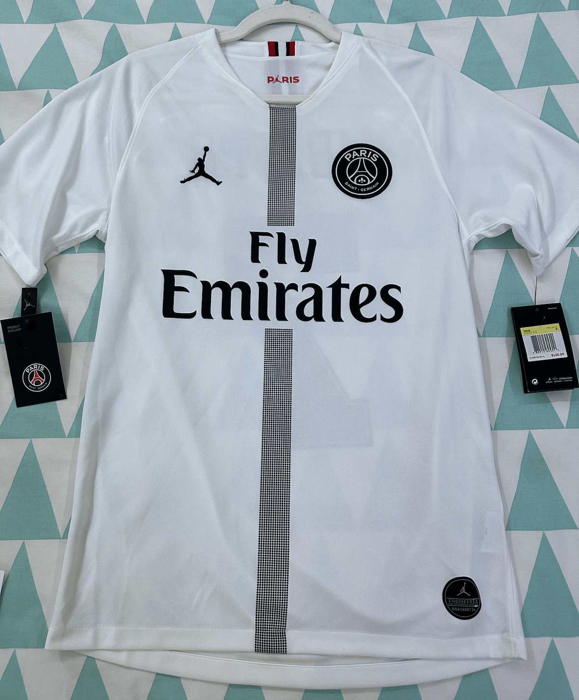 Nike PSG popular Kylian Mbappe 18/19 Away Men’s Jersey Size XL