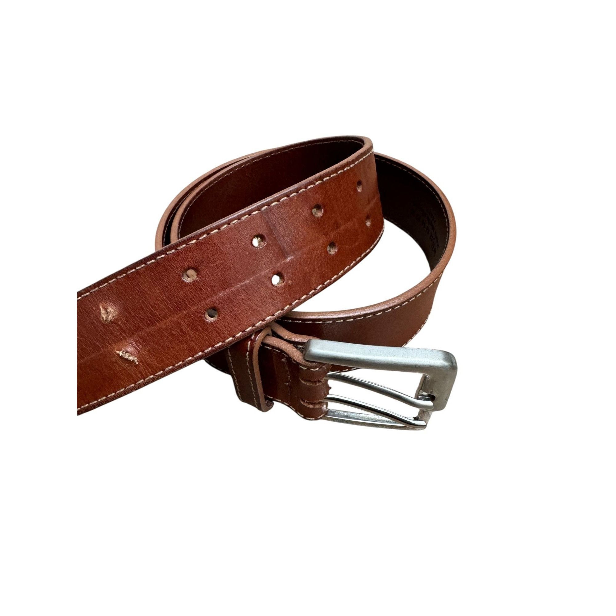 Maison Margiela Line 11 brown leather belt Size ONE SIZE - 4 Thumbnail