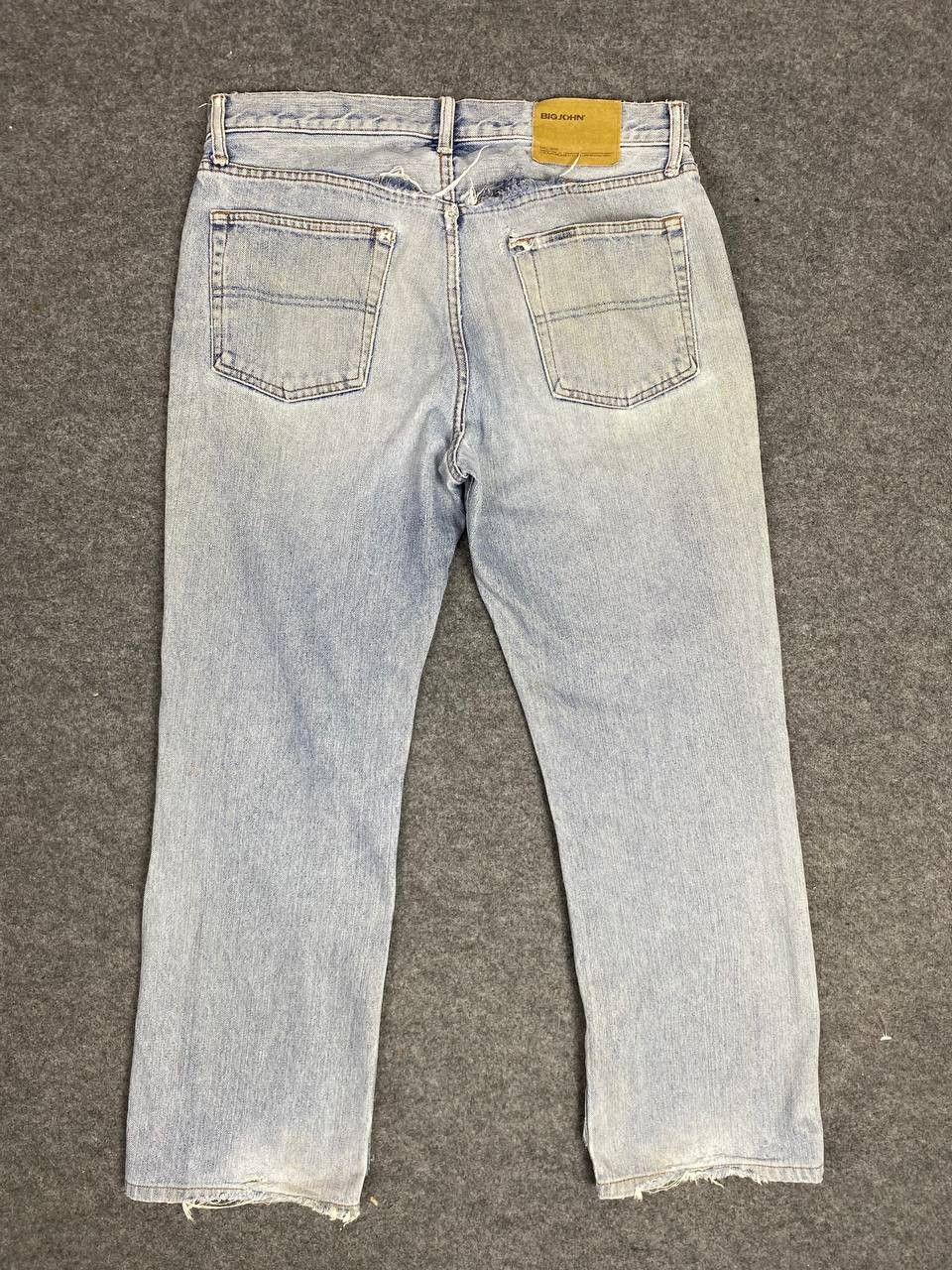 Big John vintage big john lightwash distressed denim Size US 34 / EU 50 - 1 Thumbnail