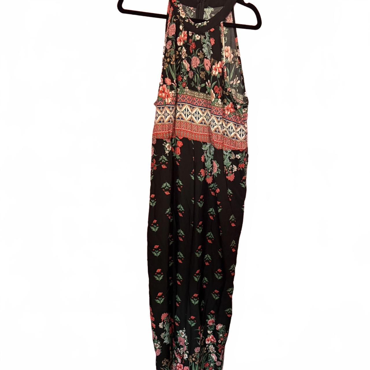 Designer Floral Maxi Jumpsuit with Boho Detail Size 30" / US 8 / IT 44 - 3 Thumbnail