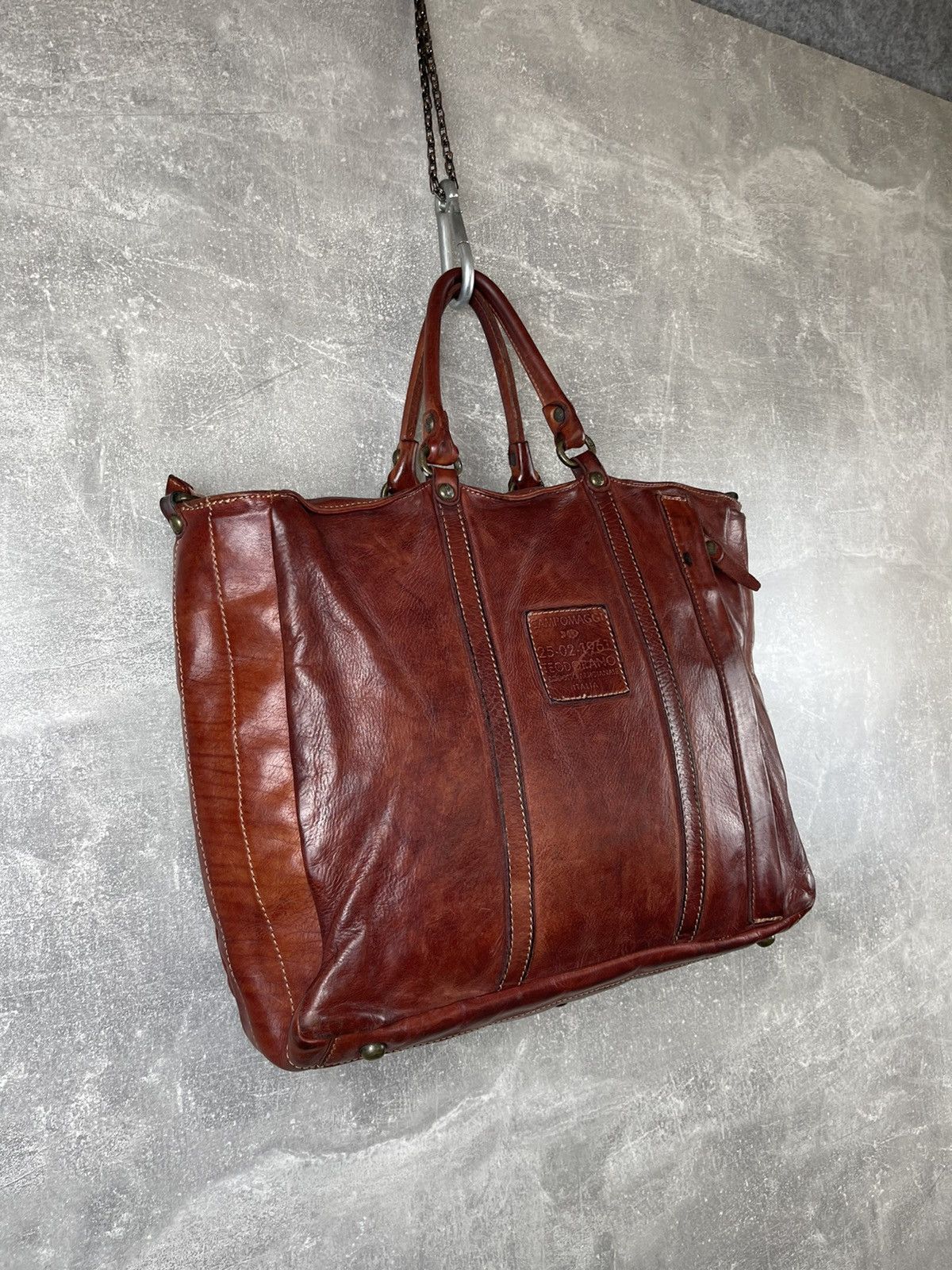 Other Campomaggi Leather Messenger Distressed Shoulder Satchel Bag Size ONE SIZE - 10 Thumbnail