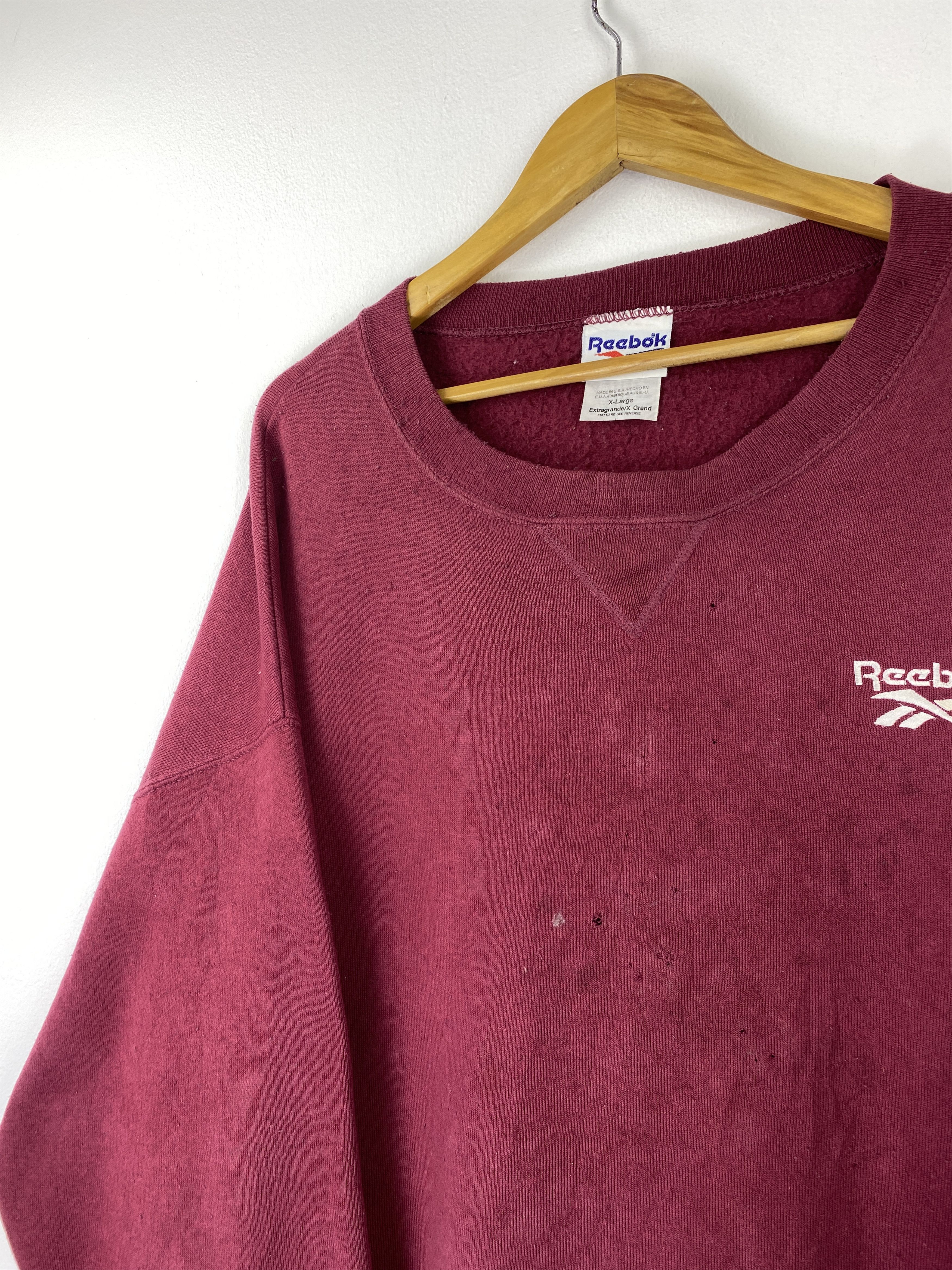 Reebok Vintage 90s Reebok Pullover Crewneck Sweatshirt SH0542 Size US XL / EU 56 / 4 - 8 Thumbnail