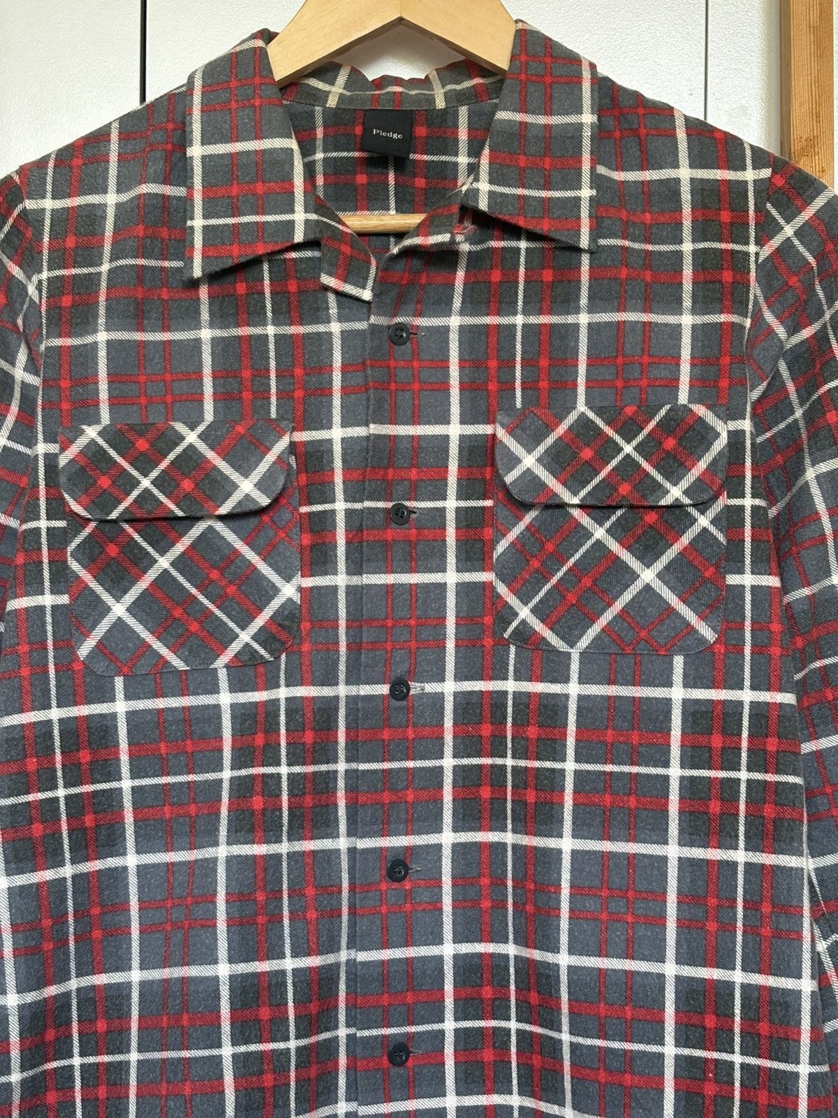 Japanese Brand × Pledge Pledge Plaid Shirt button Size US S / EU 44-46 / 1 - 8 Thumbnail