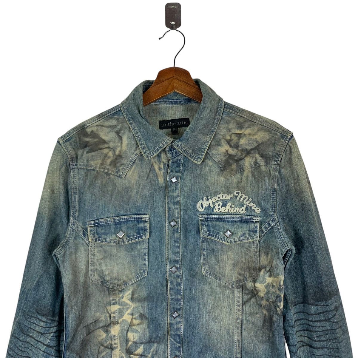 If Six Was Nine × In The Attic VINTAGE IN THE ATTICS PUNK GOTHIC DISTRESSED SNAP BUTTON Size US M / EU 48-50 / 2 - 4 Thumbnail