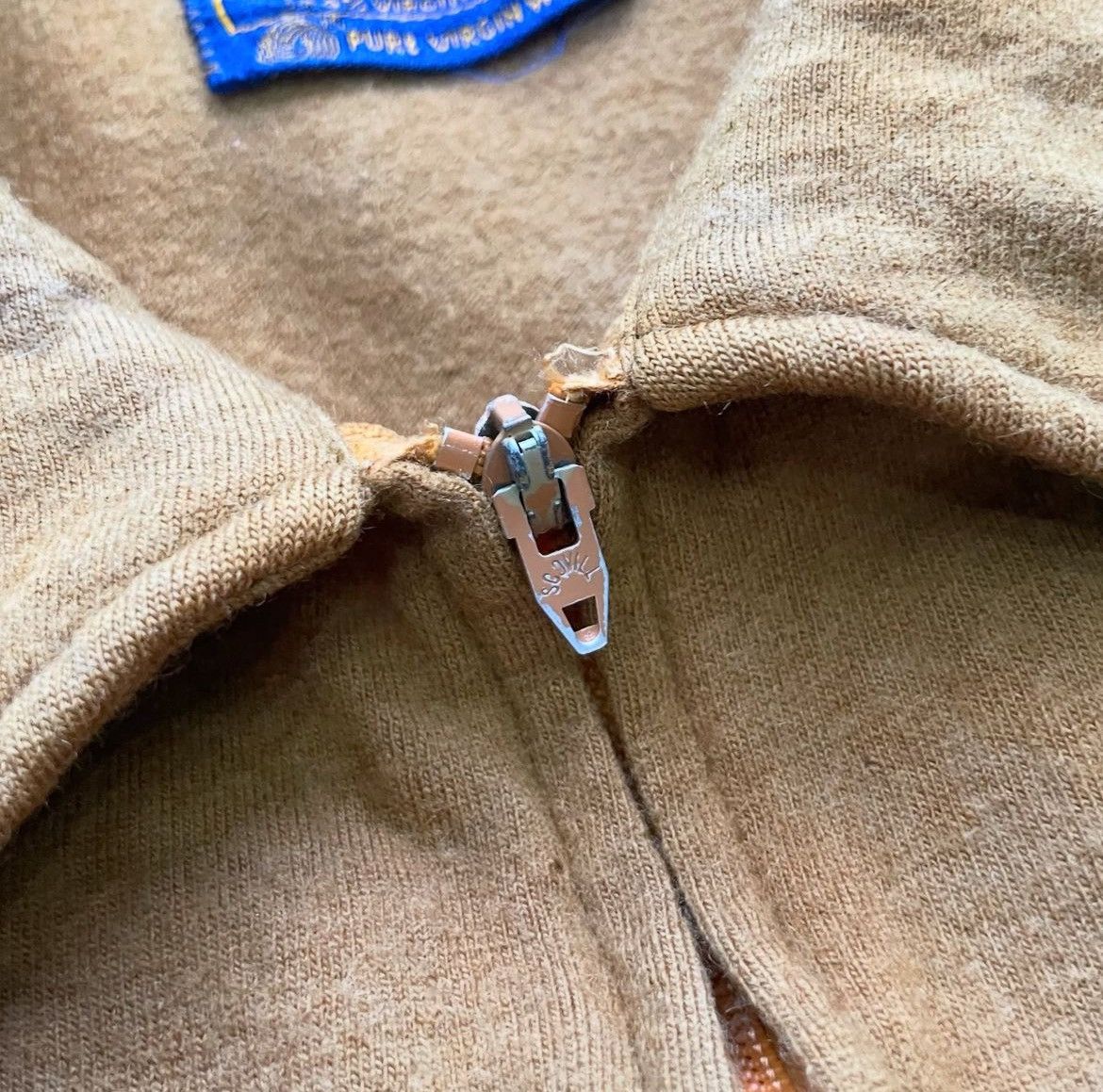 Pendleton × Vintage ☆ Vintage 70s Pendleton Half Zip Up 🧈 Size US L / EU 52-54 / 3 - 5 Thumbnail