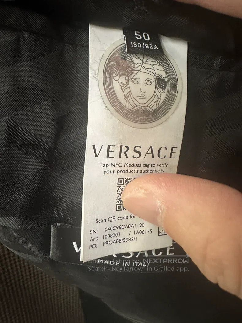 Versace Versace Casual blazer wool houndstooth paneling Size US M / EU 48-50 / 2 - 9 Thumbnail