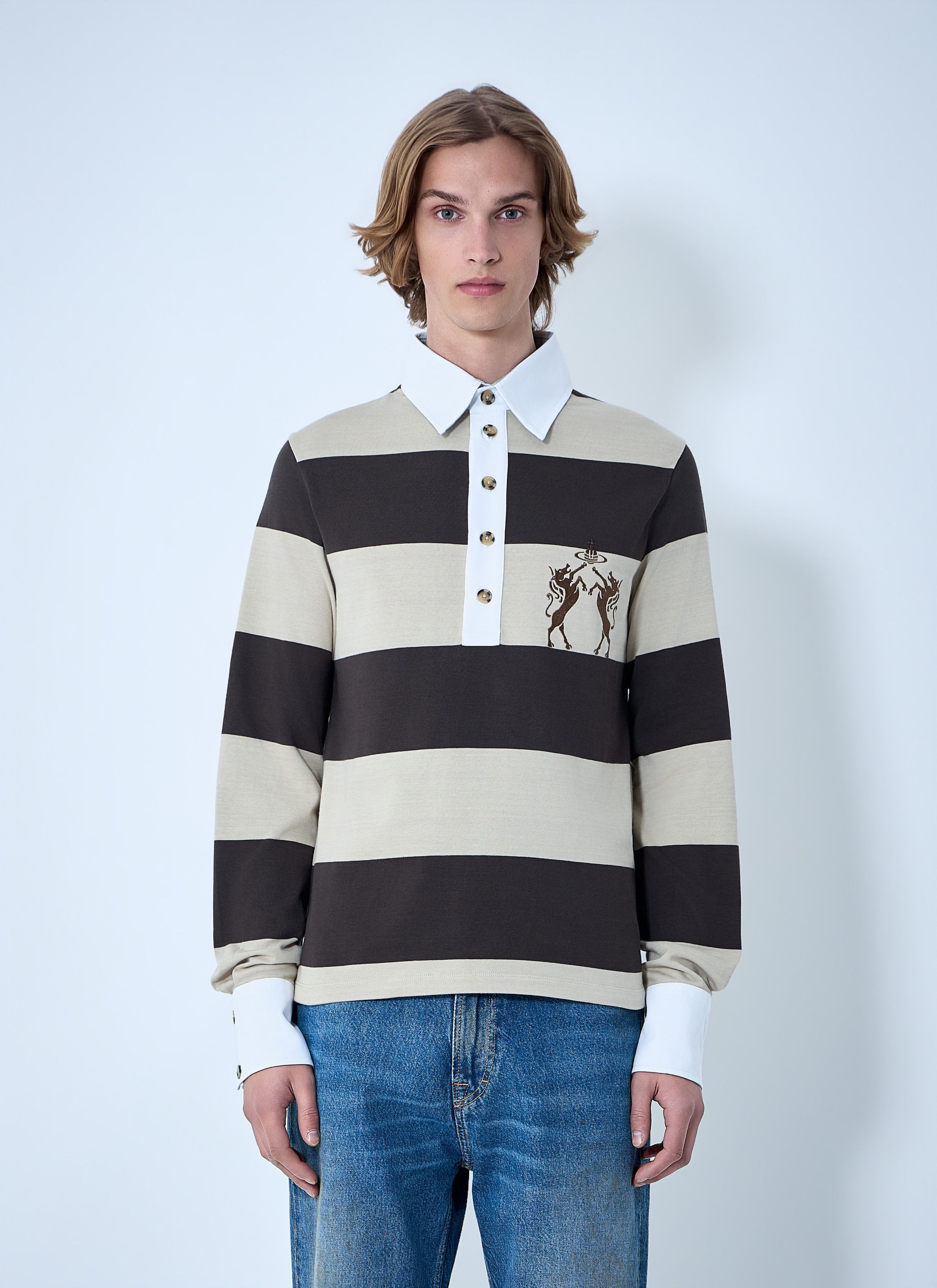Vivienne Westwood Archive Rugby Cotton Polo Shirt Size US S / EU 44-46 / 1 - 1 Thumbnail