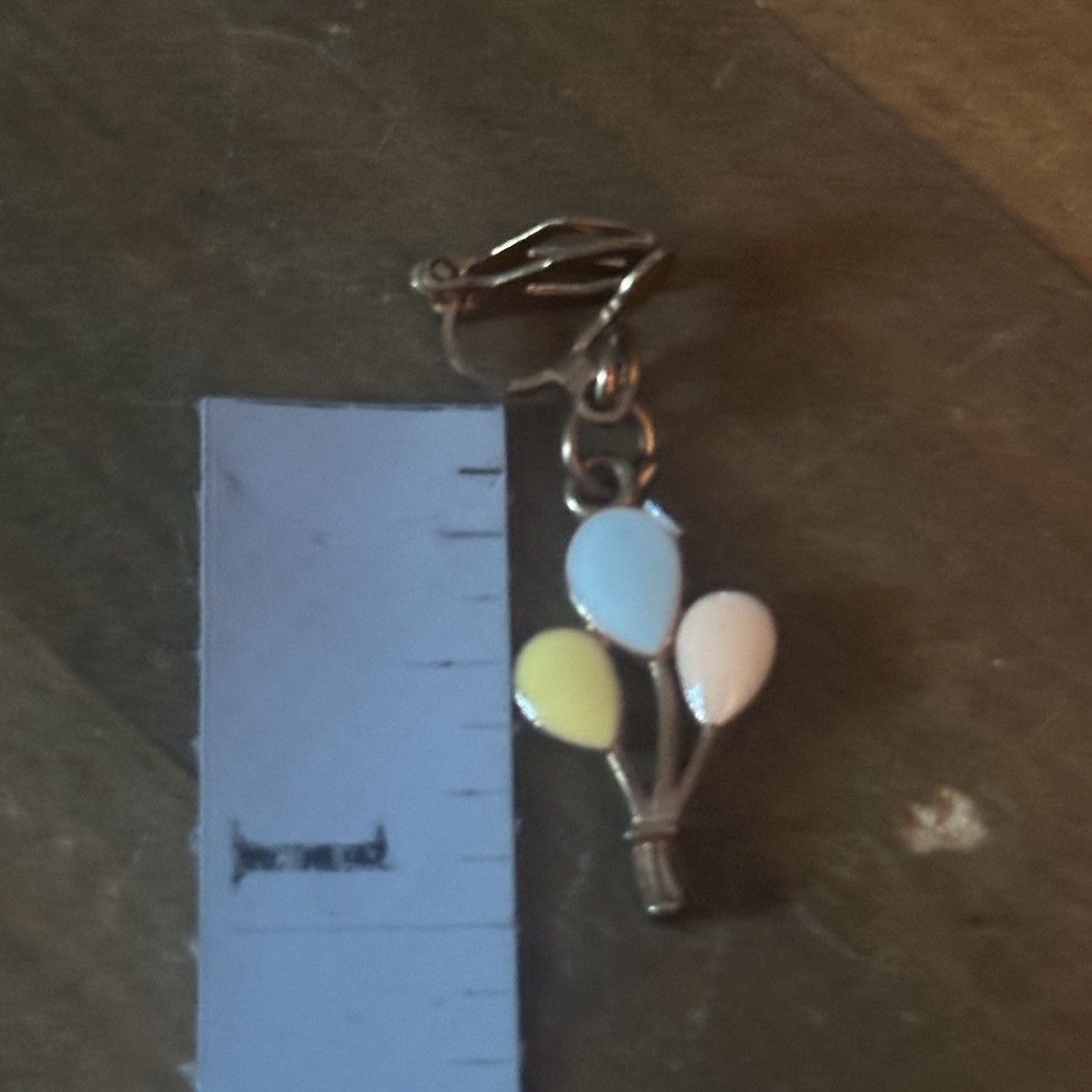 Vintage Vintage enamel ballon bouquet dangle clip on earrings Size ONE SIZE - 2 Thumbnail