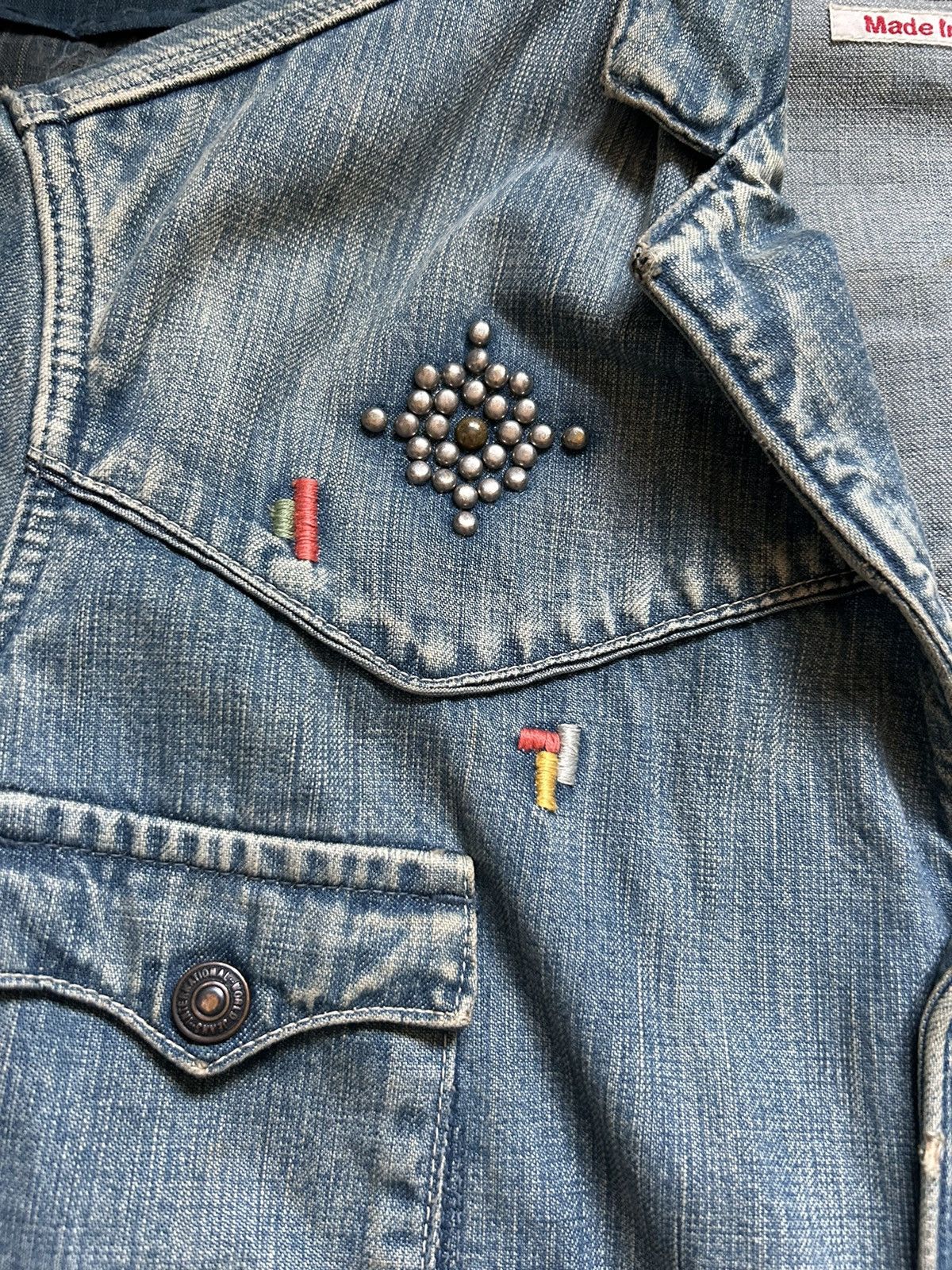 Kapital × Kapital Kountry Kapital damaged Studs coverall denim jacket Size US L / EU 52-54 / 3 - 9 Thumbnail