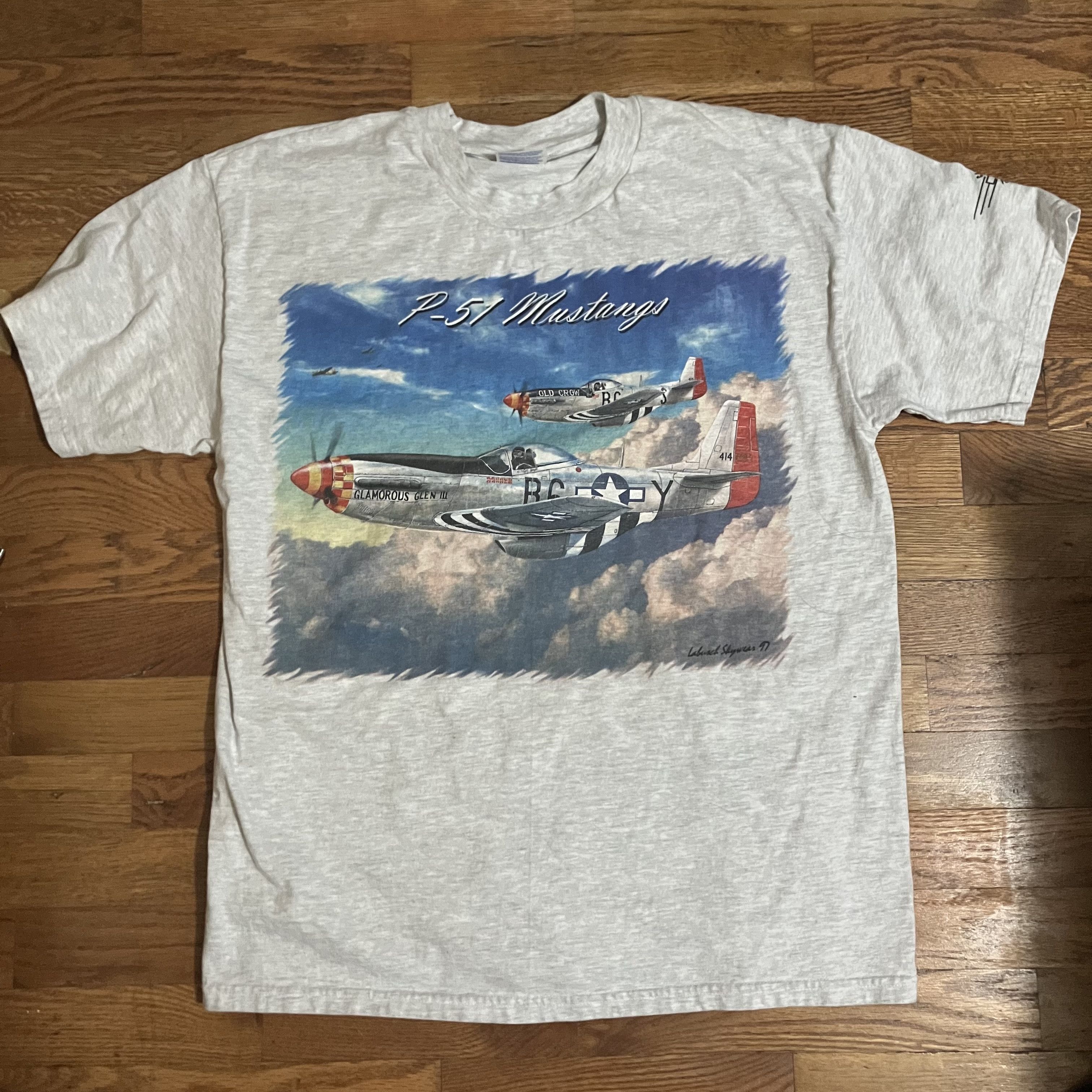 Vintage Vintage 1997 Airshow planes tee P57 Mustangs Size US L / EU 52-54 / 3 - 1 Thumbnail