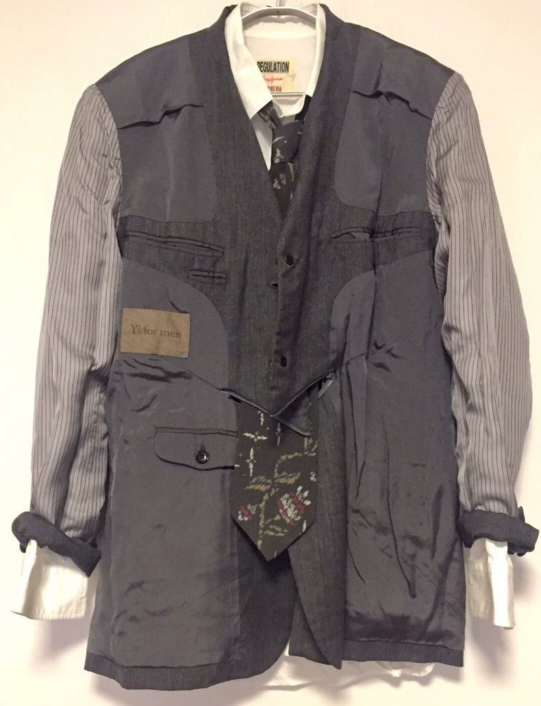 Yohji Yamamoto Yohji Yamamoto Yohji Yamamoto Y's for men grey mercerized Size US M / EU 48-50 / 2 - 1 Thumbnail
