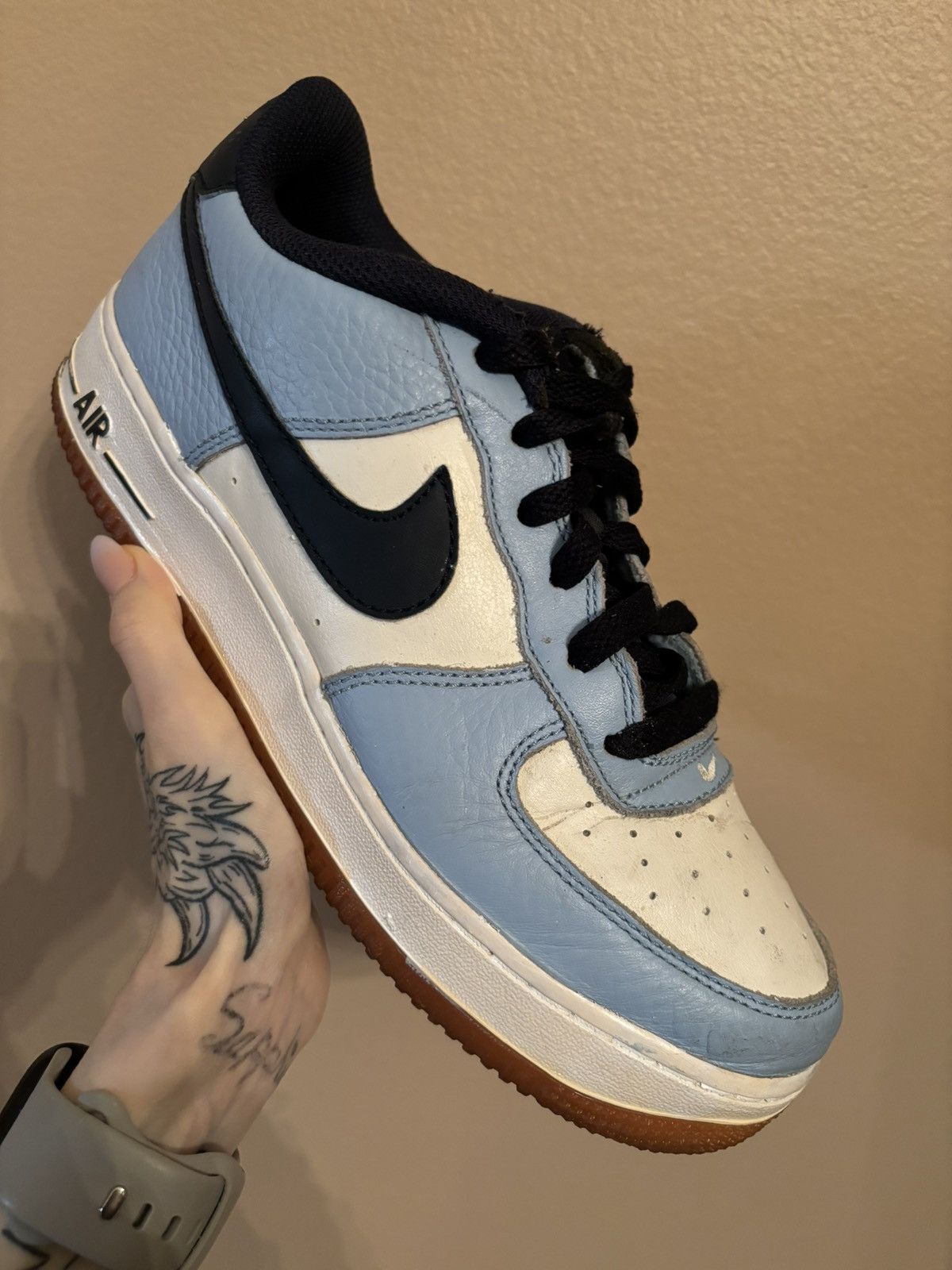 Nike × Vintage Air Force 1 Premium GS ‘Light Blue’ Size US 7 / EU 40 - 2 Thumbnail