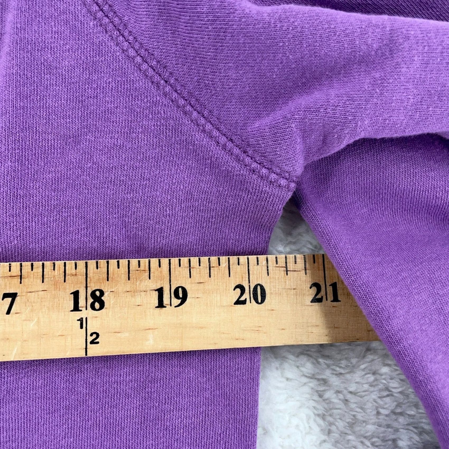 Vintage Peloton Sweatshirt Women Medium Purple Fleece Lined Cozy Warm Winter Long Sleeve Size M / US 6-8 / IT 42-44 - 7 Thumbnail
