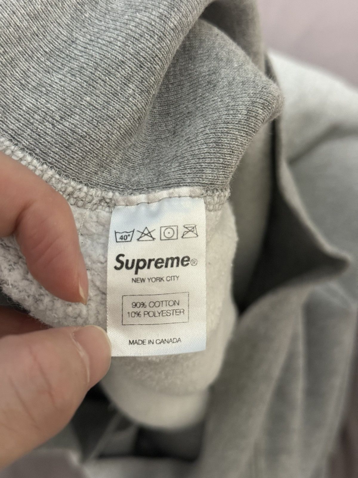 Supreme Supreme fw12 red on grey box logo hoodie hooded sweatershirt Size US L / EU 52-54 / 3 - 11 Thumbnail