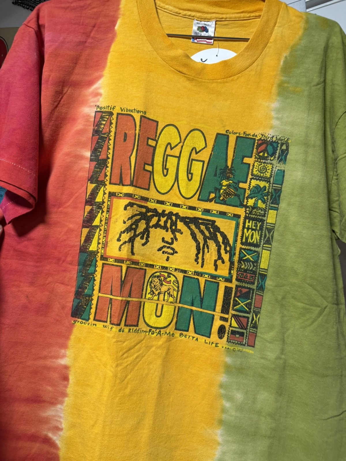 Vintage Vintage Reggae Mon! Shirt Size US XL / EU 56 / 4 - 2 Thumbnail