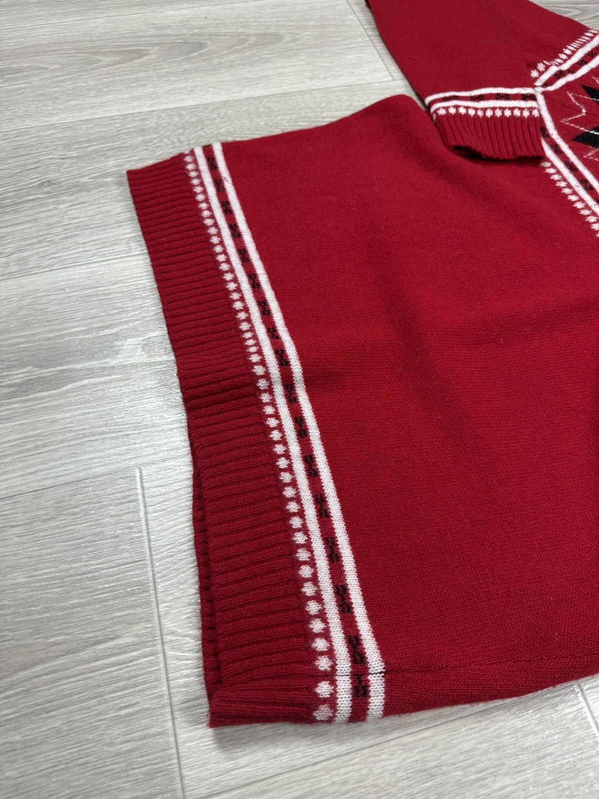 Diesel × Vintage Vintage DIESEL Wool Red Sweater Size US XXL / EU 58 / 5 - 8 Thumbnail