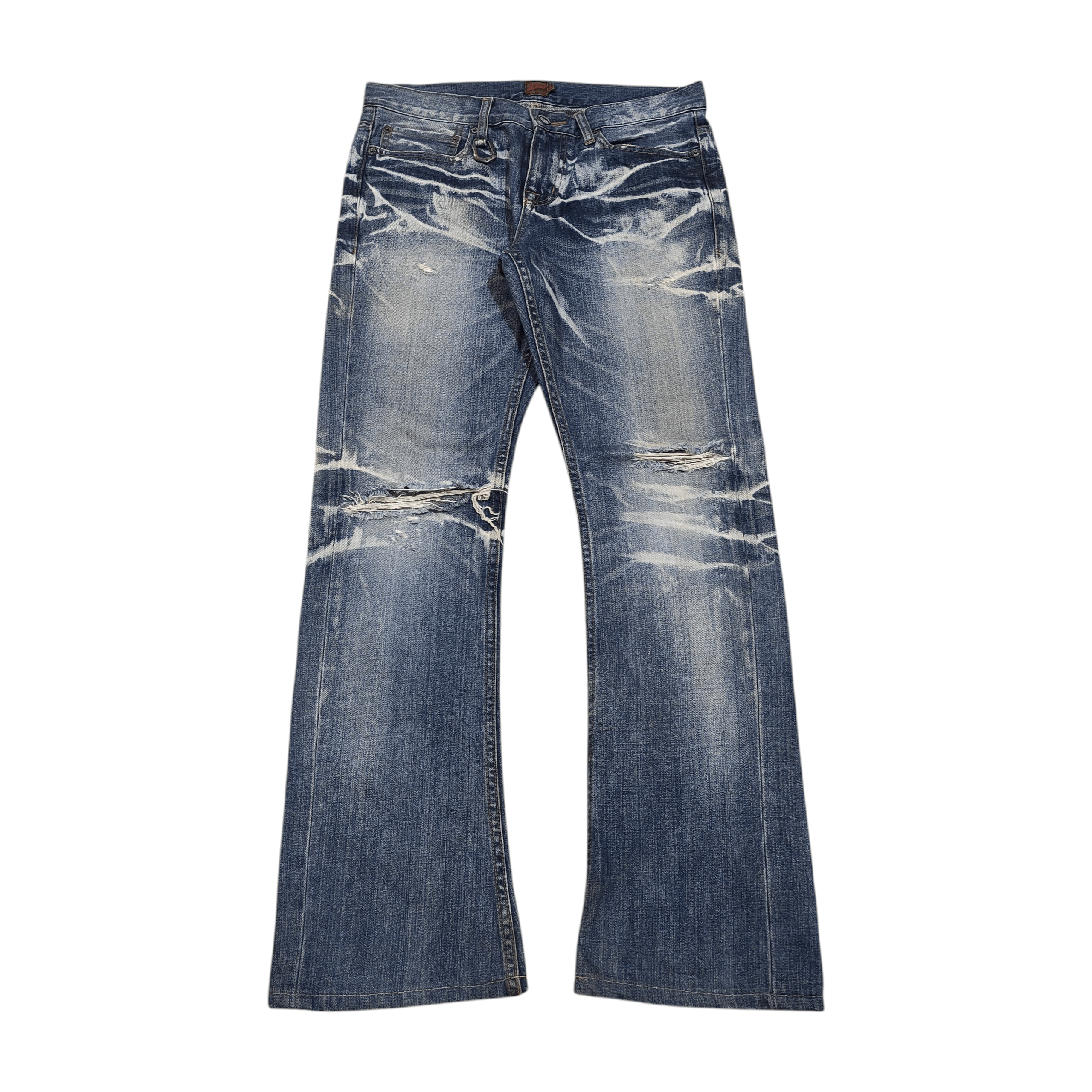 JACKROSE Jack Rose Sick Distressed Flare Jeans s6 | Grailed