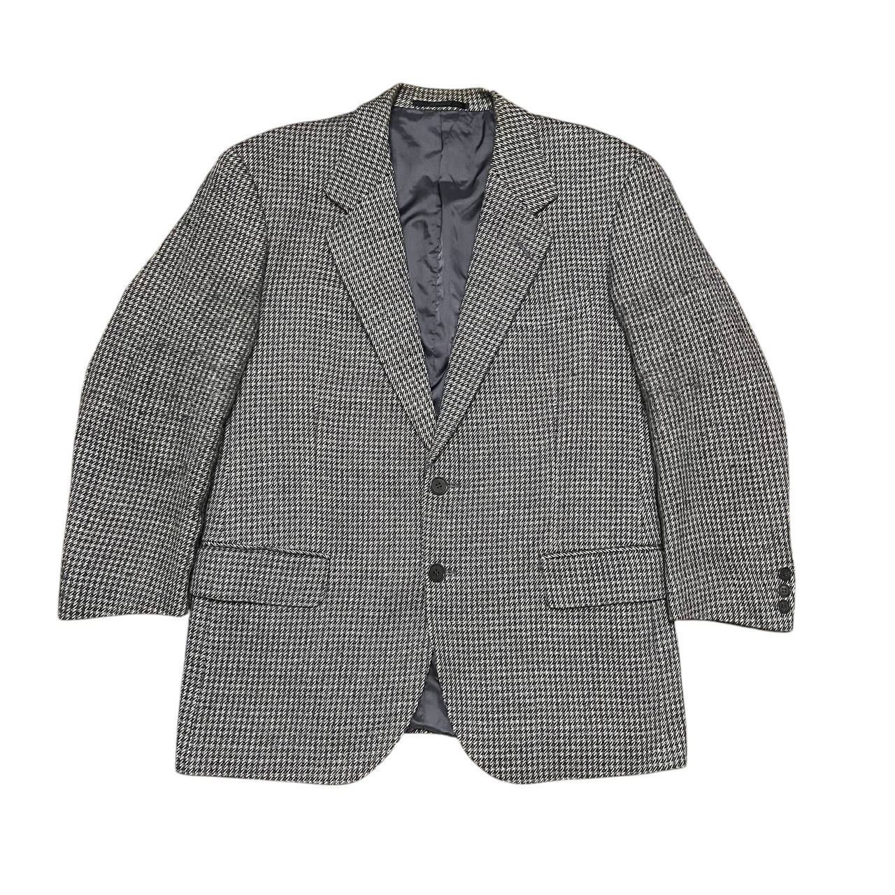 Yves Saint Laurent Vintage YSL Yves Saint Laurent Houndstooth Wool Blazer Size US M / EU 48-50 / 2 - 1 Thumbnail