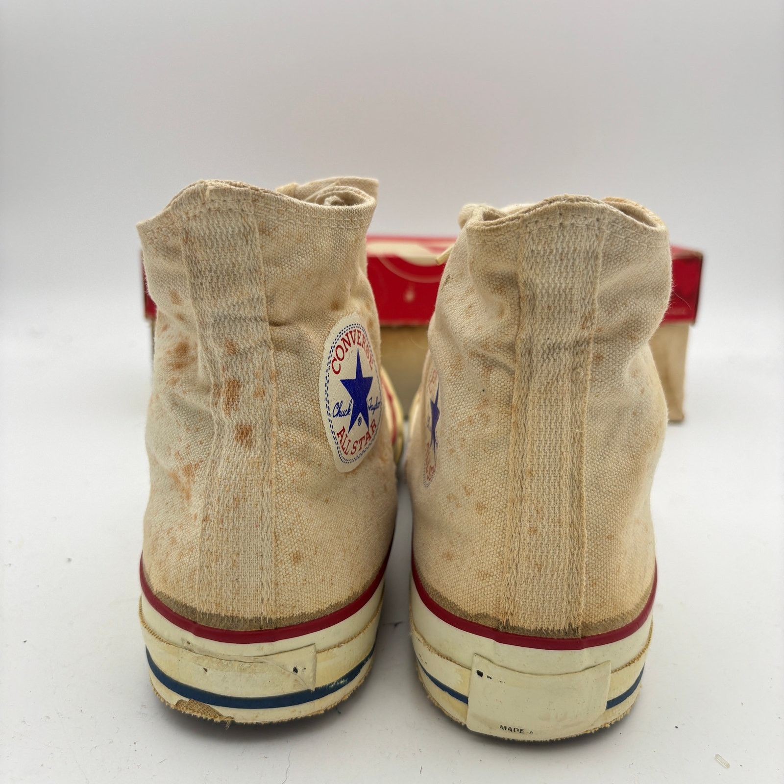 Converse Vintage 80s Converse Chuck Taylor All Star High Shoes Men 11 Size US 8.5 / EU 41-42 - 4 Thumbnail