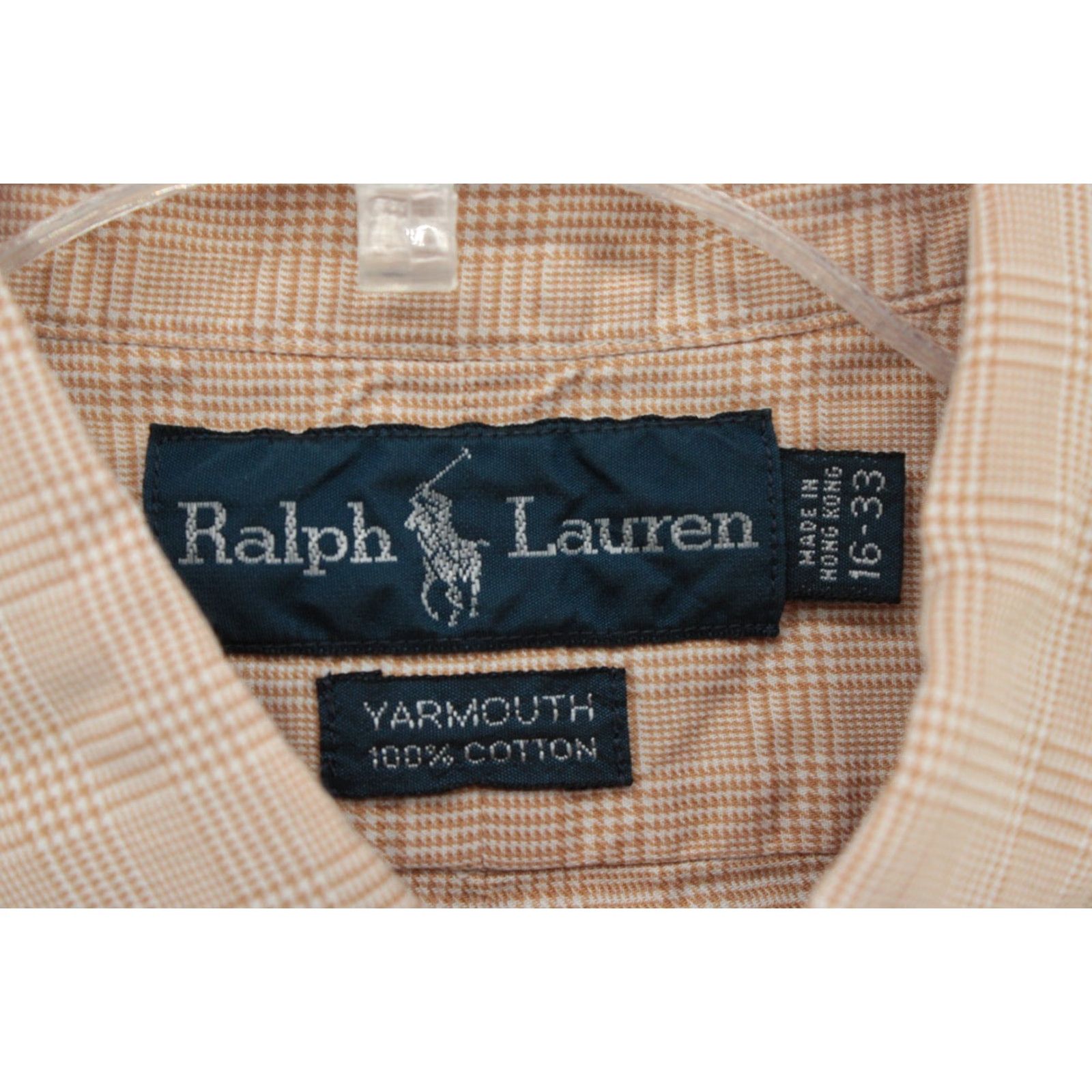 Ralph Lauren VINTAGE Ralph Lauren Shirt Yarmouth Men’s 16-33 Brown Houndstooth Long Sleeve Size US L / EU 52-54 / 3 - 5 Thumbnail