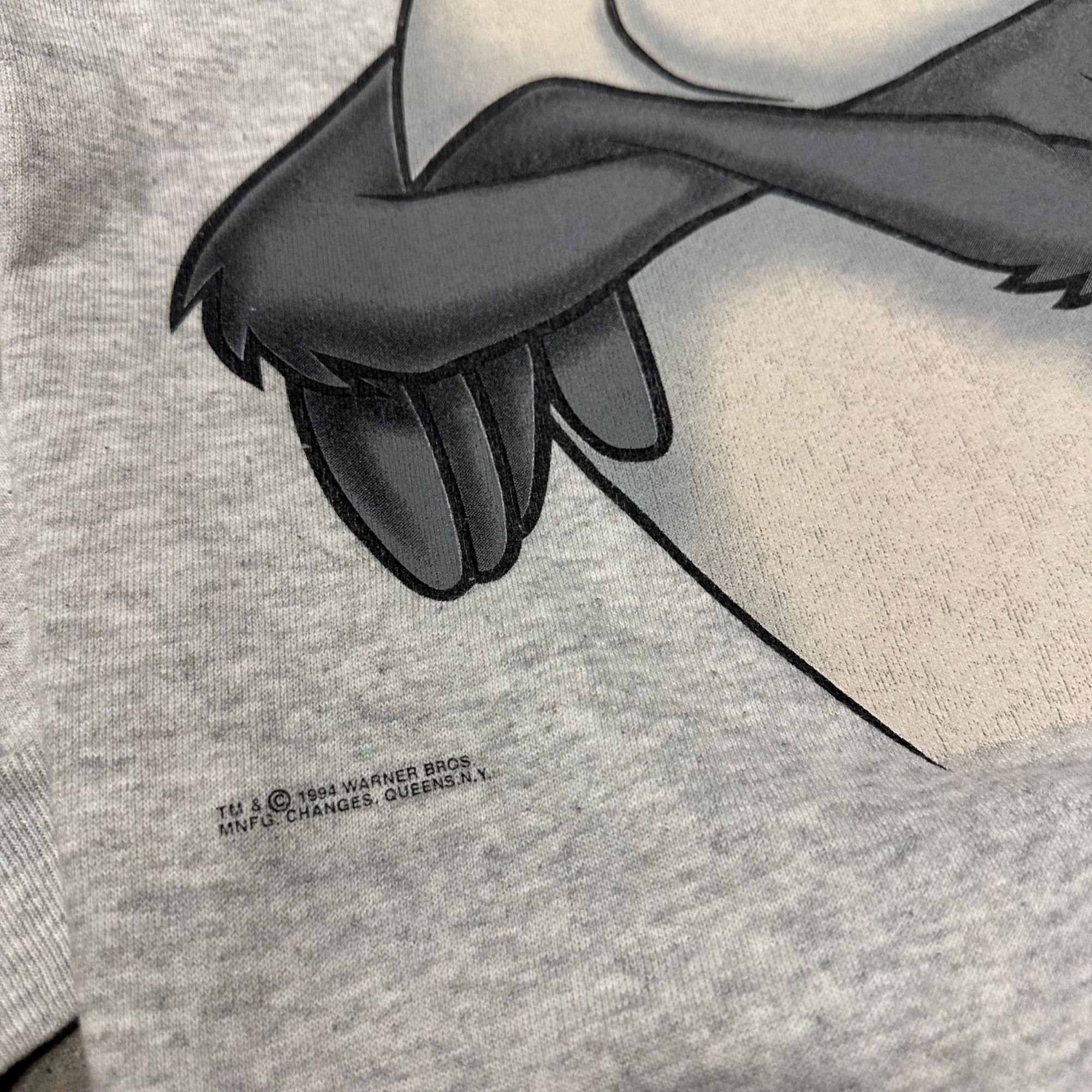 Vintage Vintage 1994 Tasmanian Devil Looney Tunes Sweatshirt Size US L / EU 52-54 / 3 - 4 Thumbnail