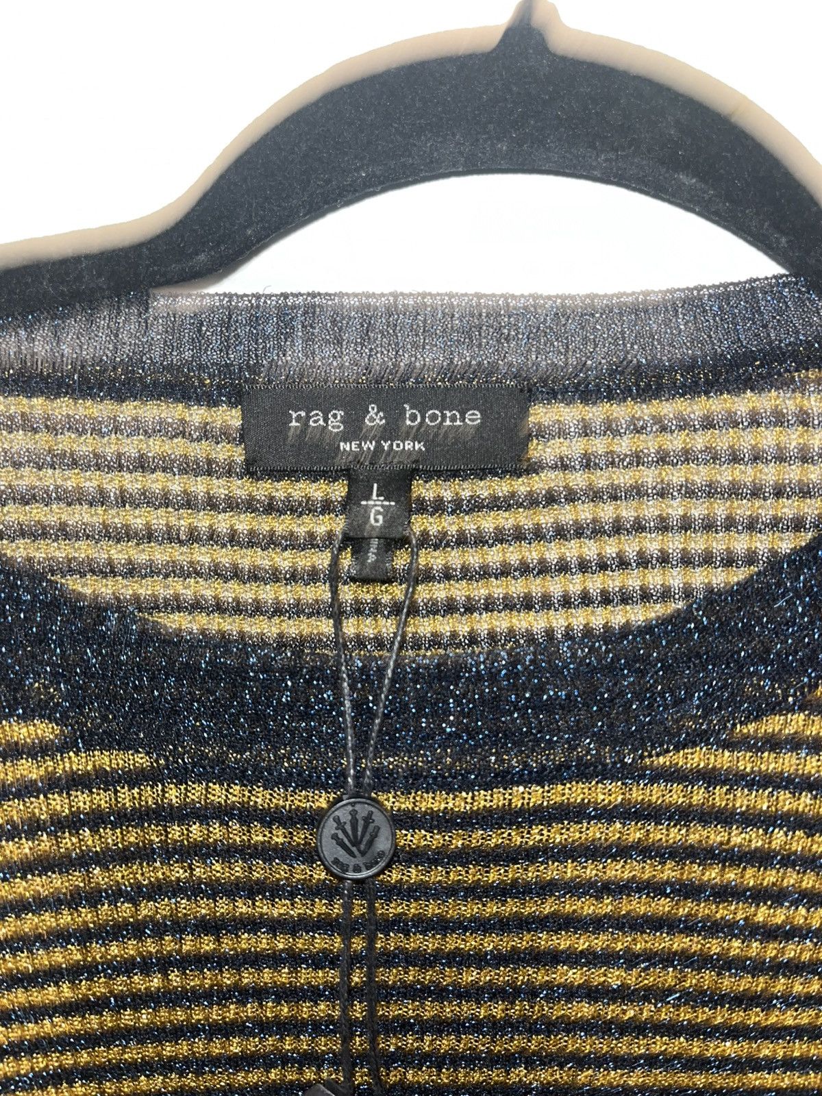 Rag & Bone Rag & Bone Striped Long Sleeve Shirt Size L / US 10 / IT 46 - 2 Thumbnail