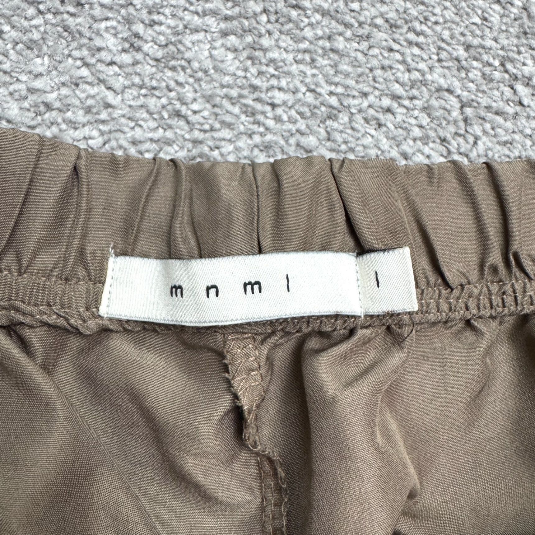 MNML MNML Lightweight Track Pants Womens Large Brown Toggle Hem Elastic Waist 30x31 Size 36" / US 14 / IT 50 - 7 Thumbnail