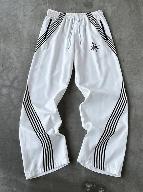 Japanese Brand Stripe DRIP street Y2K Pants Size US 30 / EU 46 - 1 Thumbnail