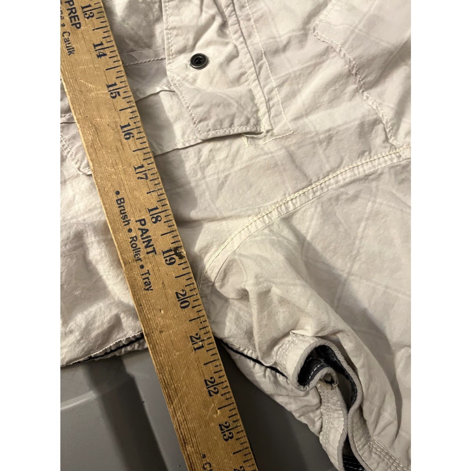 Buffalo David Bitton Buffalo David Bitton Men's Gray Check Short Sleeve Button-Down Shirt XL Size Size US XL / EU 56 / 4 - 5 Thumbnail