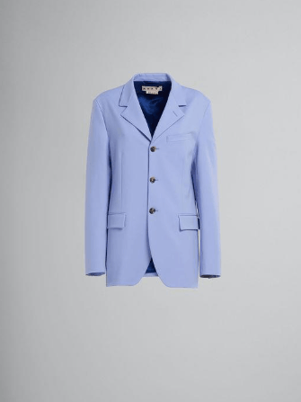 Marni o1srvl11e0624 Wool Jacket in Blue Size XS / US 0-2 / IT 36-38 - 1 Thumbnail