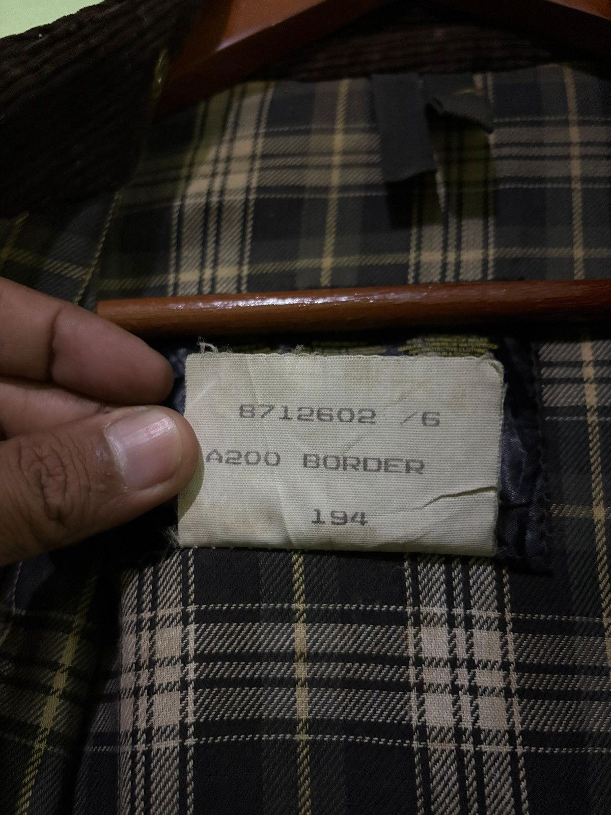 Barbour VTG 90's Barbour Border Cotton Waxed Jacket Hunting Jacket Size US L / EU 52-54 / 3 - 18 Thumbnail