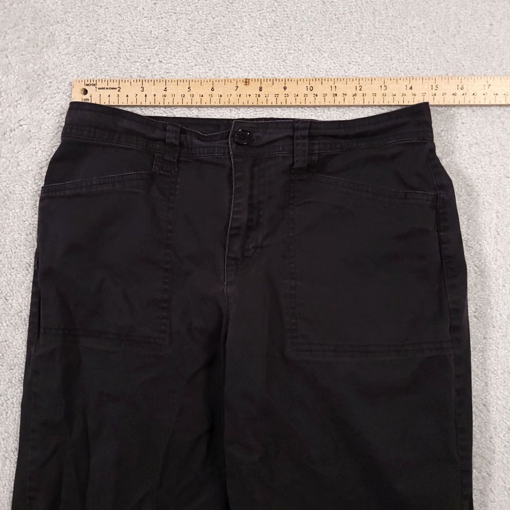 Gloria Vanderbilt VINTAGE Gloria Vanderbilt Pants Women's 6 Black Stretch Mid-Rise Casual Chino Straight 29in Inseam Mens? Ladies? Size 28" / US 6 / IT 42 - 5 Thumbnail