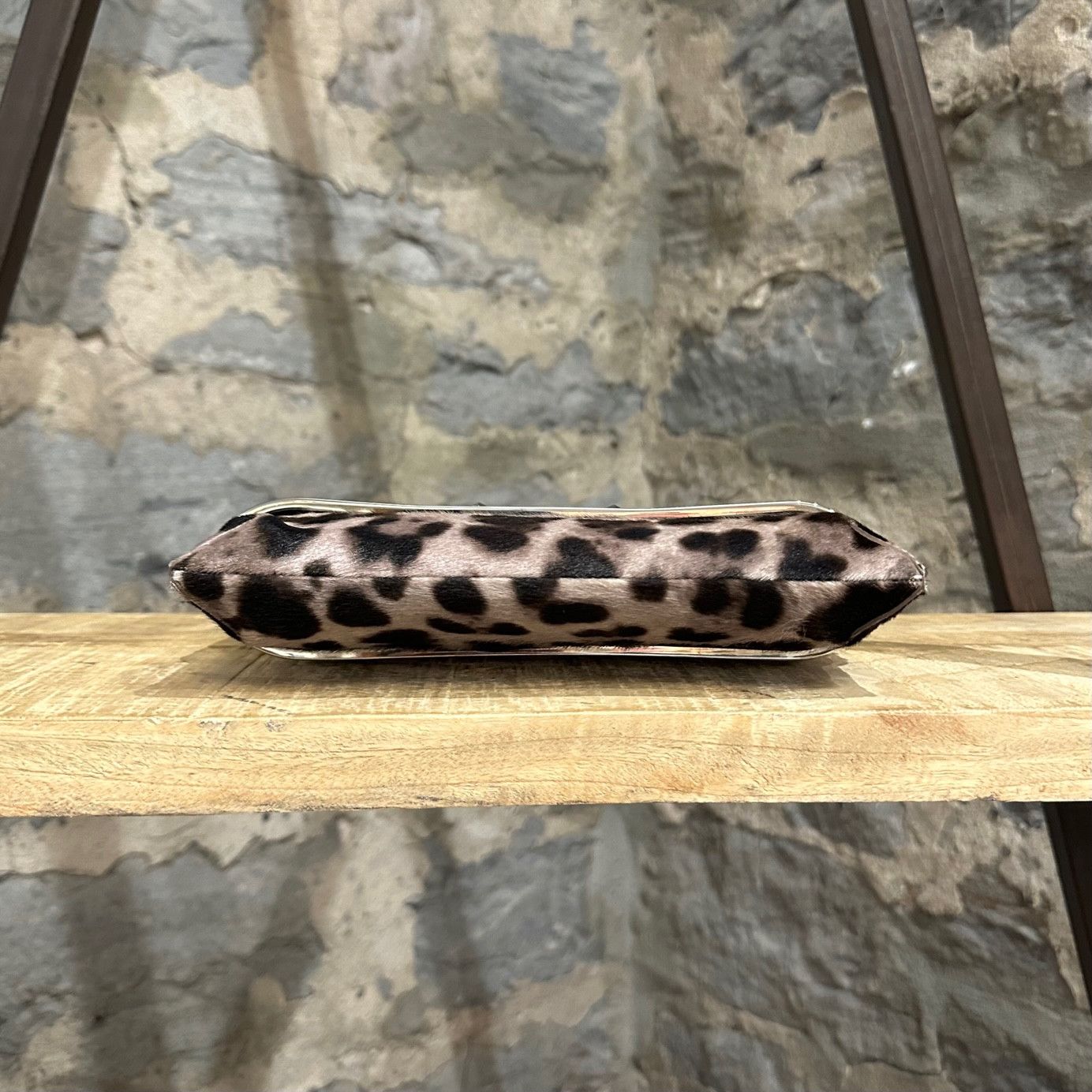 Jimmy Choo Jimmy Choo Neon Yellow Pony Hair Leopard Daphne Clutch Size ONE SIZE - 7 Thumbnail
