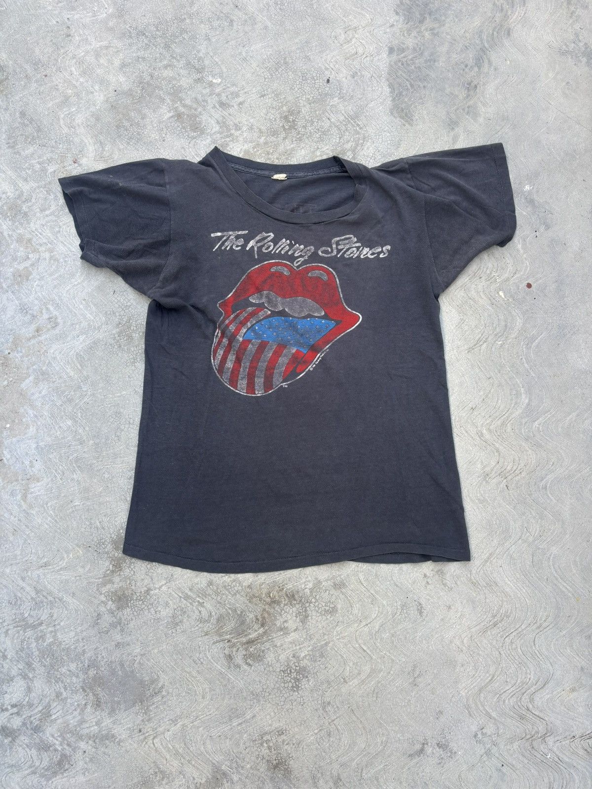 Band Tees Vintage 80s Rolling Stones T Shirt Size US L / EU 52-54 / 3 - 1 Thumbnail