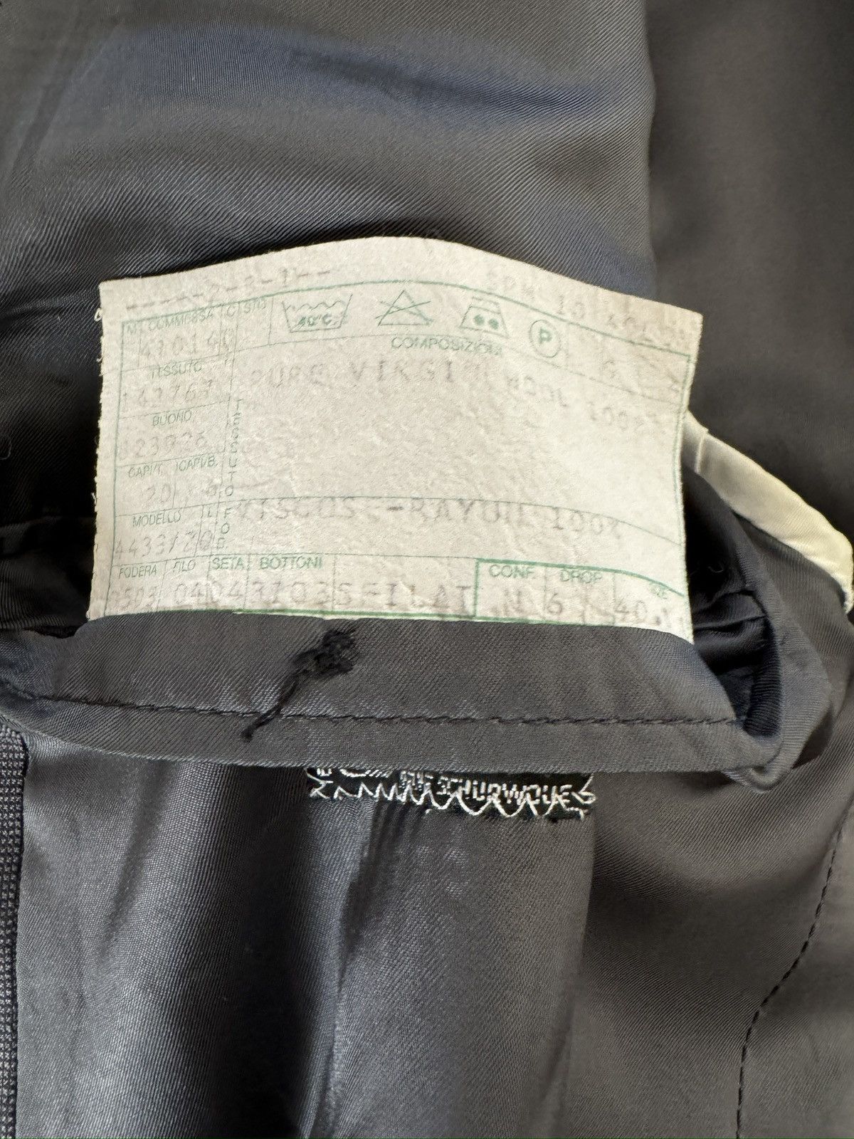 Bergdorf Goodman × Valentino Valentino Made In Italy DB Peak Lapel Wool Suit in Grey 40L Size 40L - 15 Thumbnail