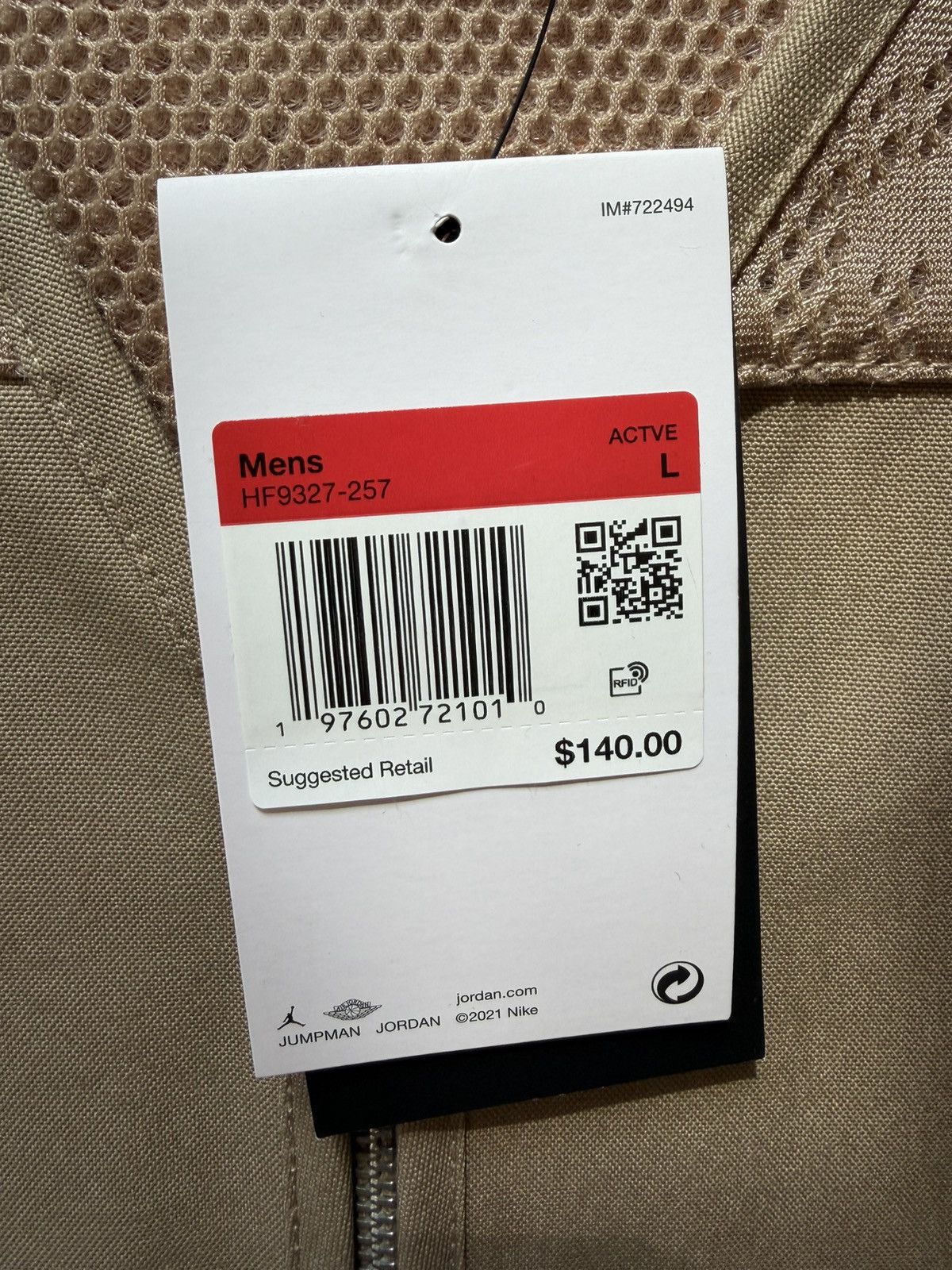 Jordan Brand Jordan Essential Gilet Vest Tan Large New Size US L / EU 52-54 / 3 - 5 Thumbnail