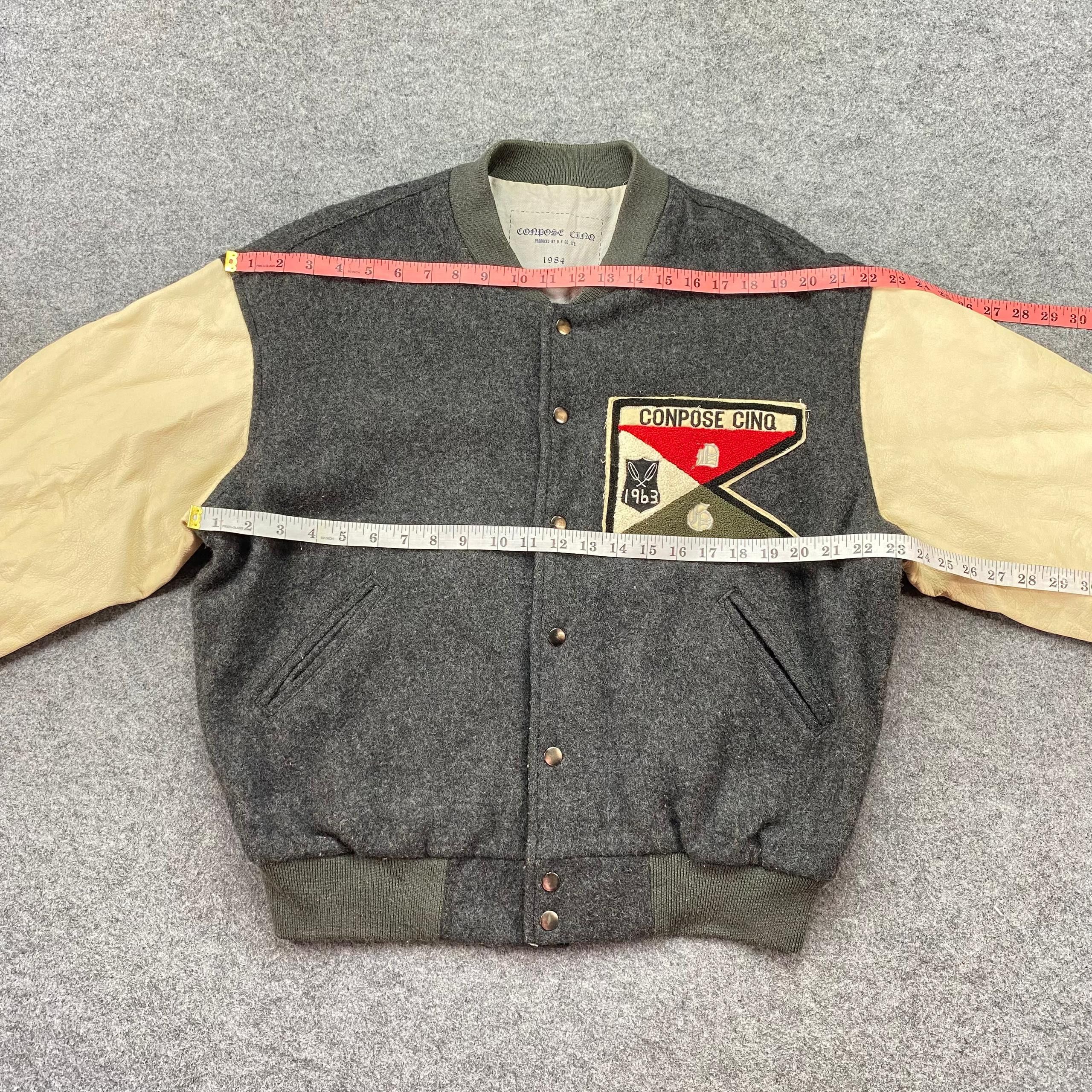 Hysteric Glamour Vintage Conpose Cinq Varsity Jacket Size US M / EU 48-50 / 2 - 5 Thumbnail
