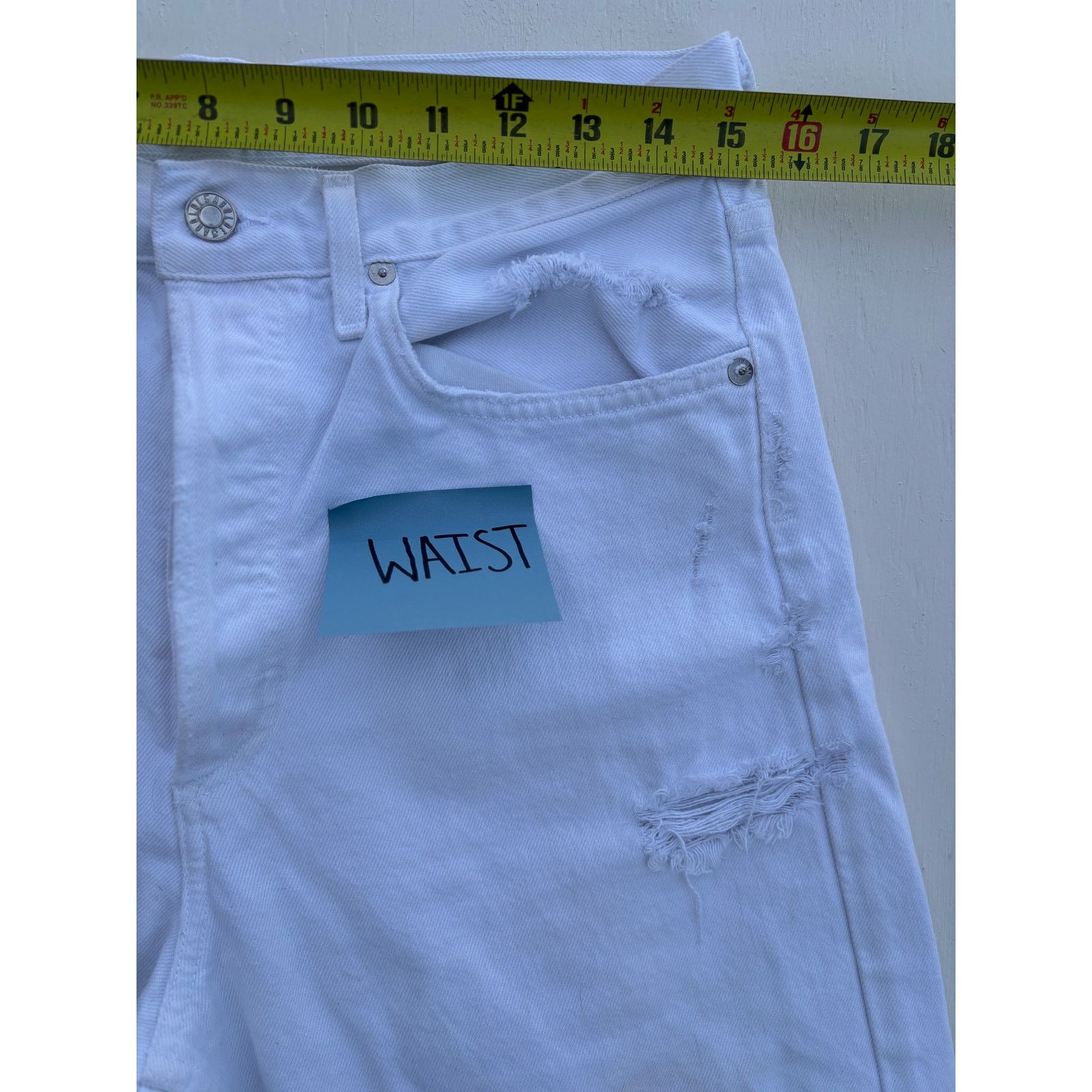 Agolde Agolde White Jeans Straight leg High Wasted Size 30" / US 8 / IT 44 - 4 Thumbnail