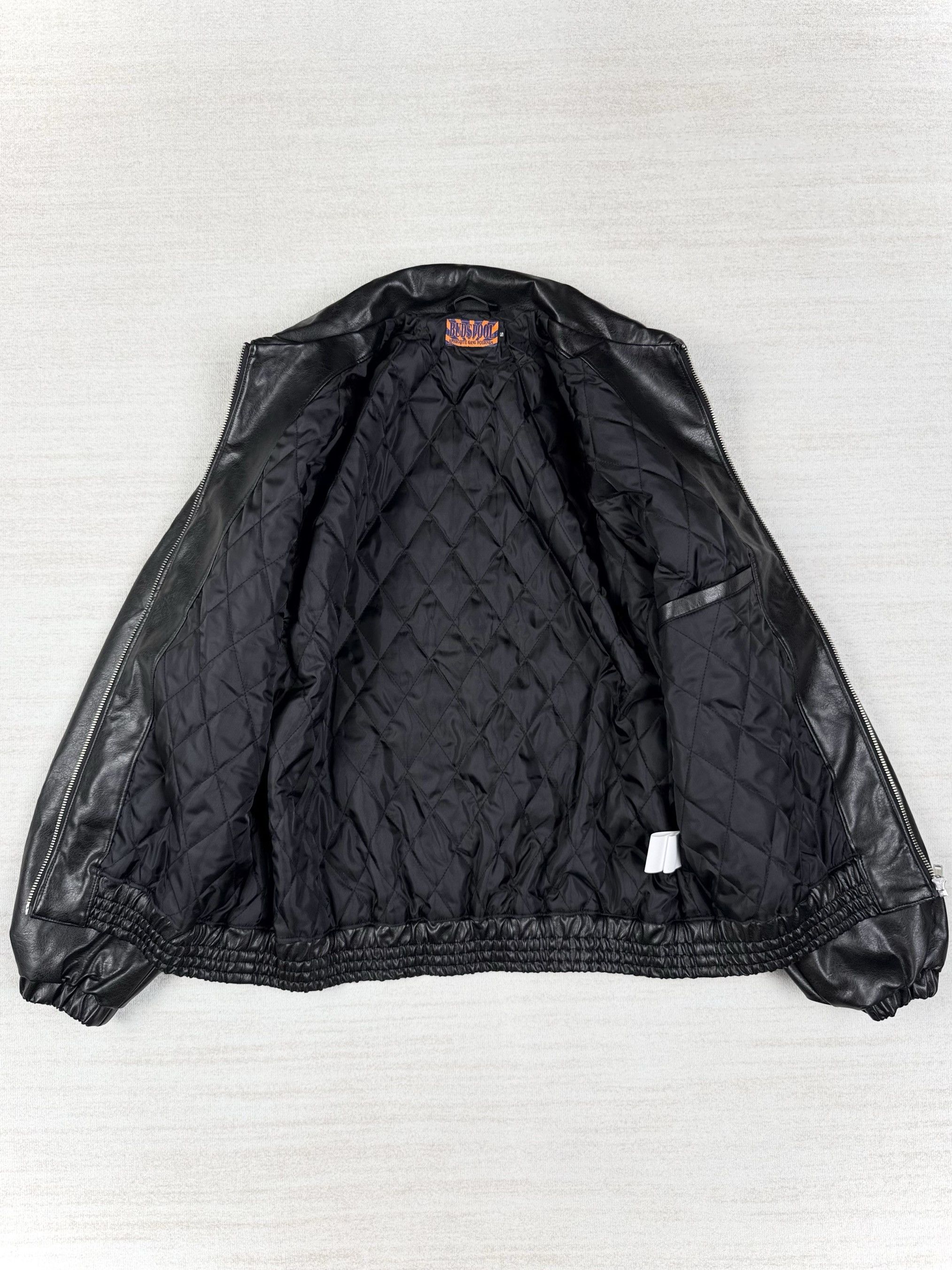 Japanese Brand BUDSPOOL ALL DAY - FAUX LEATHER ZIP JACKET Size US S / EU 44-46 / 1 - 6 Thumbnail