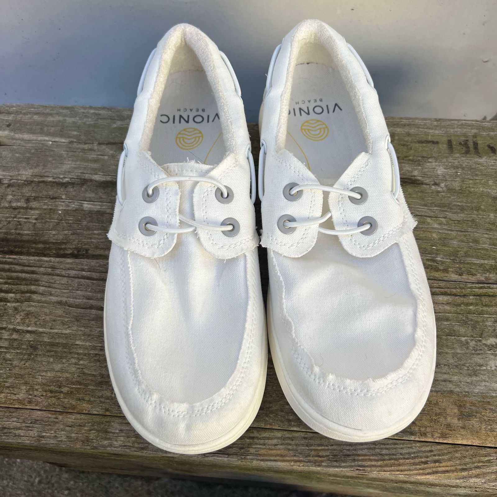 Vionic Vionic Skipper Men's Slip-On Canvas Casual Shoe White 8.5 Size US 8.5 / EU 41-42 - 2 Thumbnail
