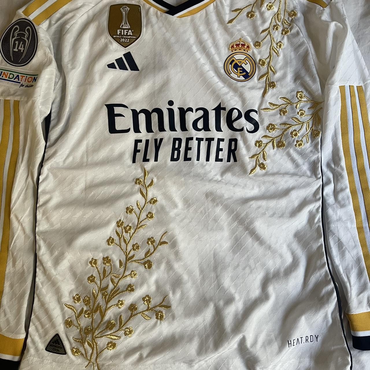 Adidas × Custom Custom embroidered 23/24 Home Real Madrid long sleeve