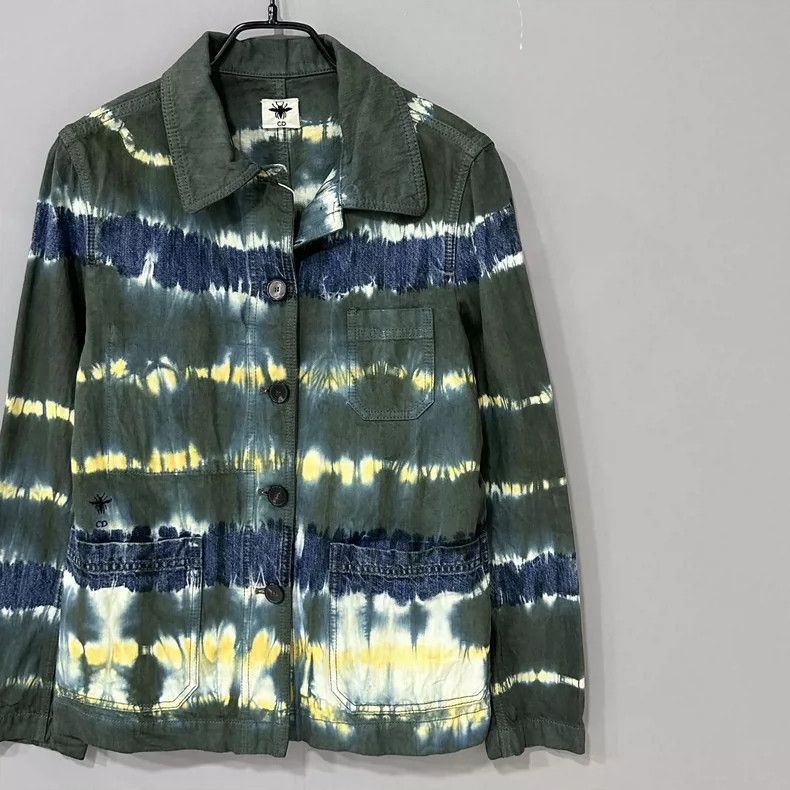 Dior Dior TieDye Jacket with Bee Logo Embroidery-2506 Size US M / EU 48-50 / 2 - 2 Thumbnail