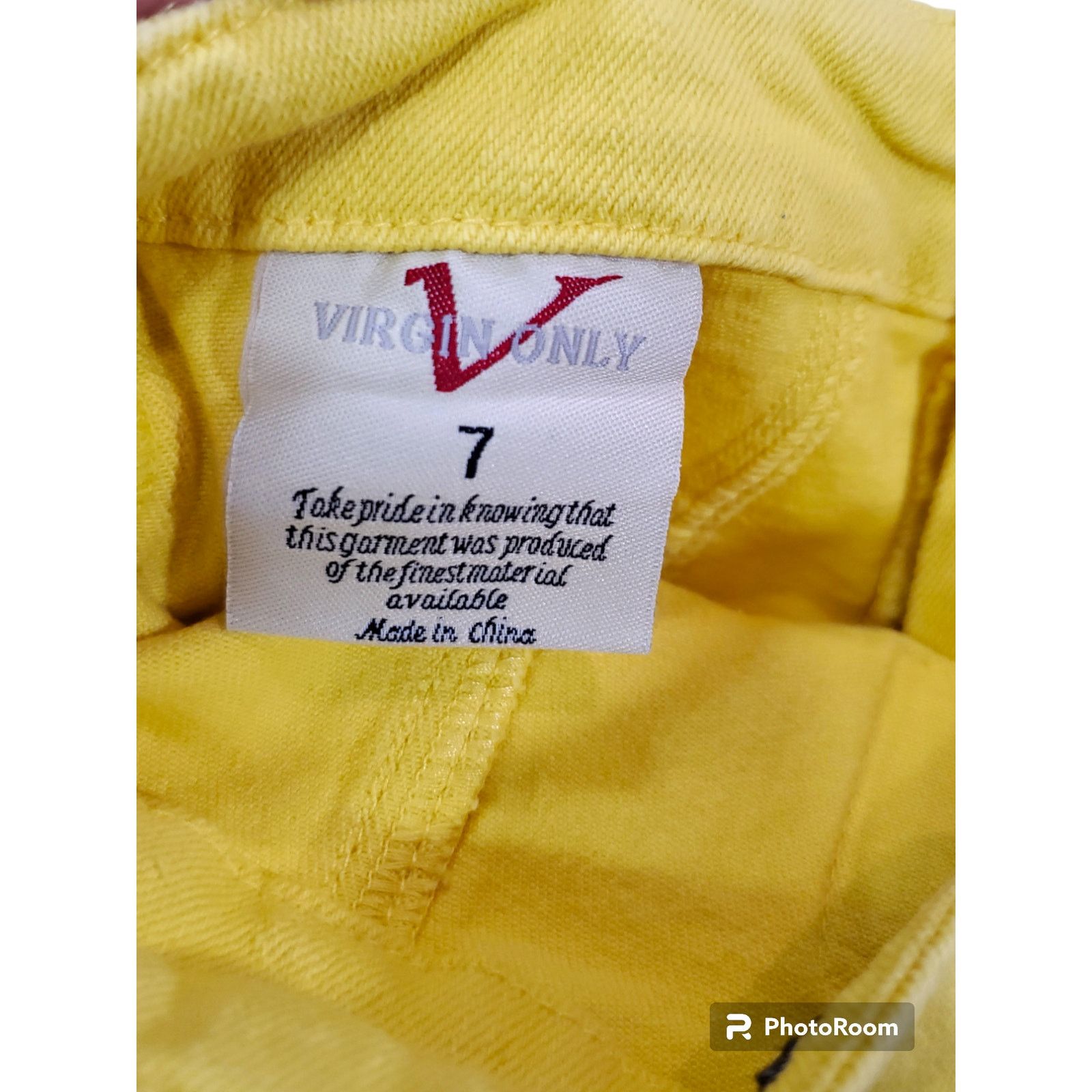 Other Virgin Only | Yellow, High Waist, Cropped Pants | Size 6/7 Size 27" / US 4 / IT 40 - 8 Thumbnail