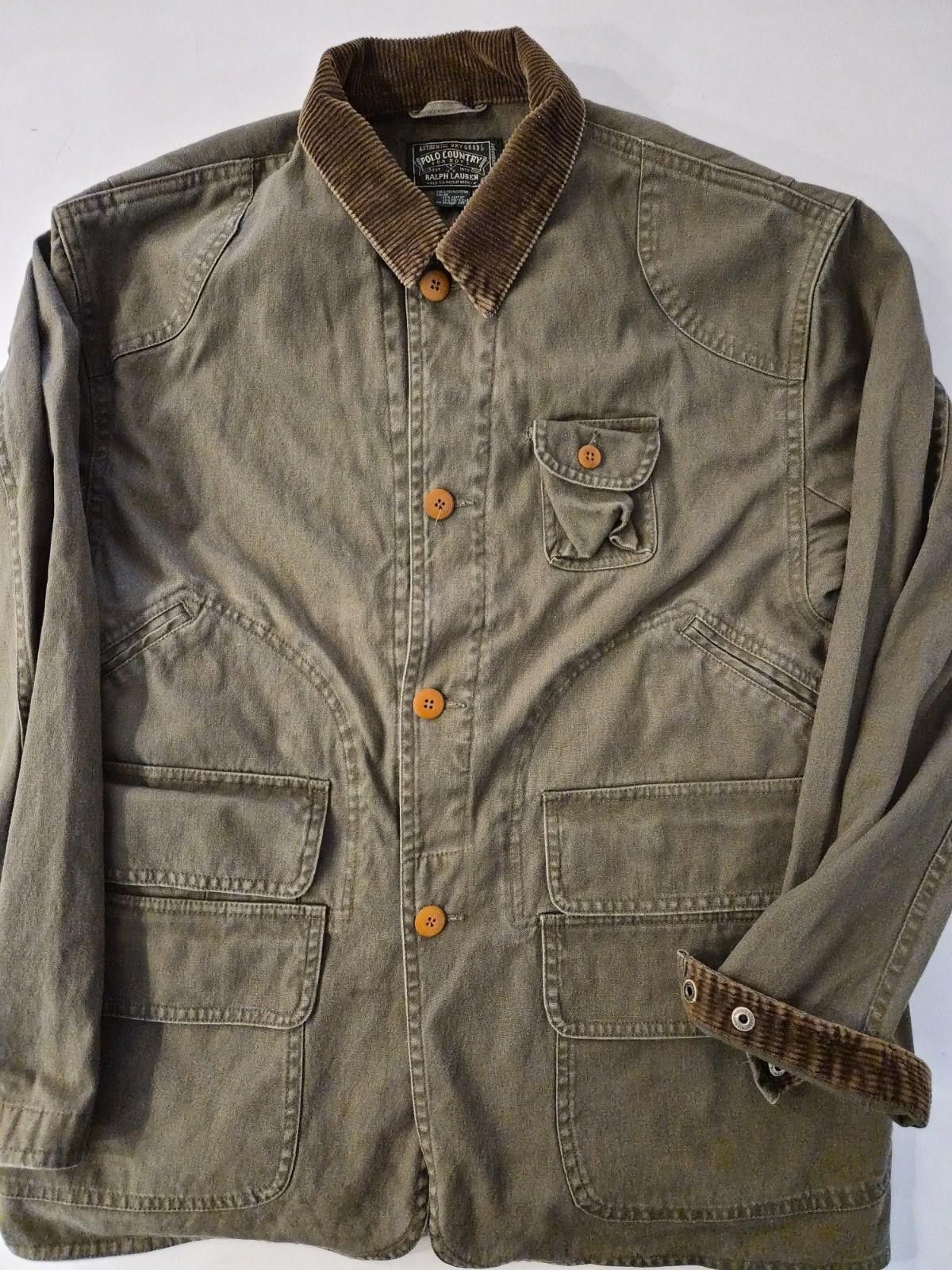 Polo Ralph Lauren Vintage Polo Ralph Lauren Fishing Jacket Corduroy Collar XL Size US XL / EU 56 / 4 - 1 Thumbnail