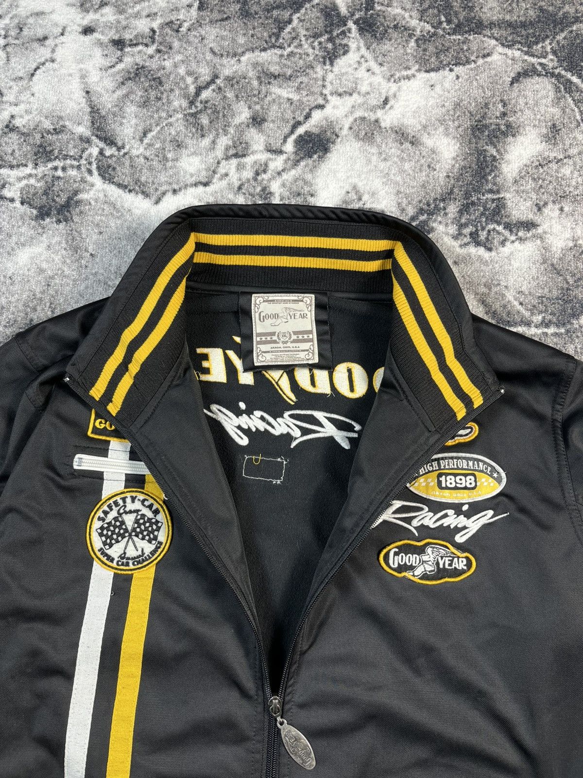 Other Goodyear Racing Jacket Black Yellow Motorsport Y2K Size US XXL / EU 58 / 5 - 8 Thumbnail