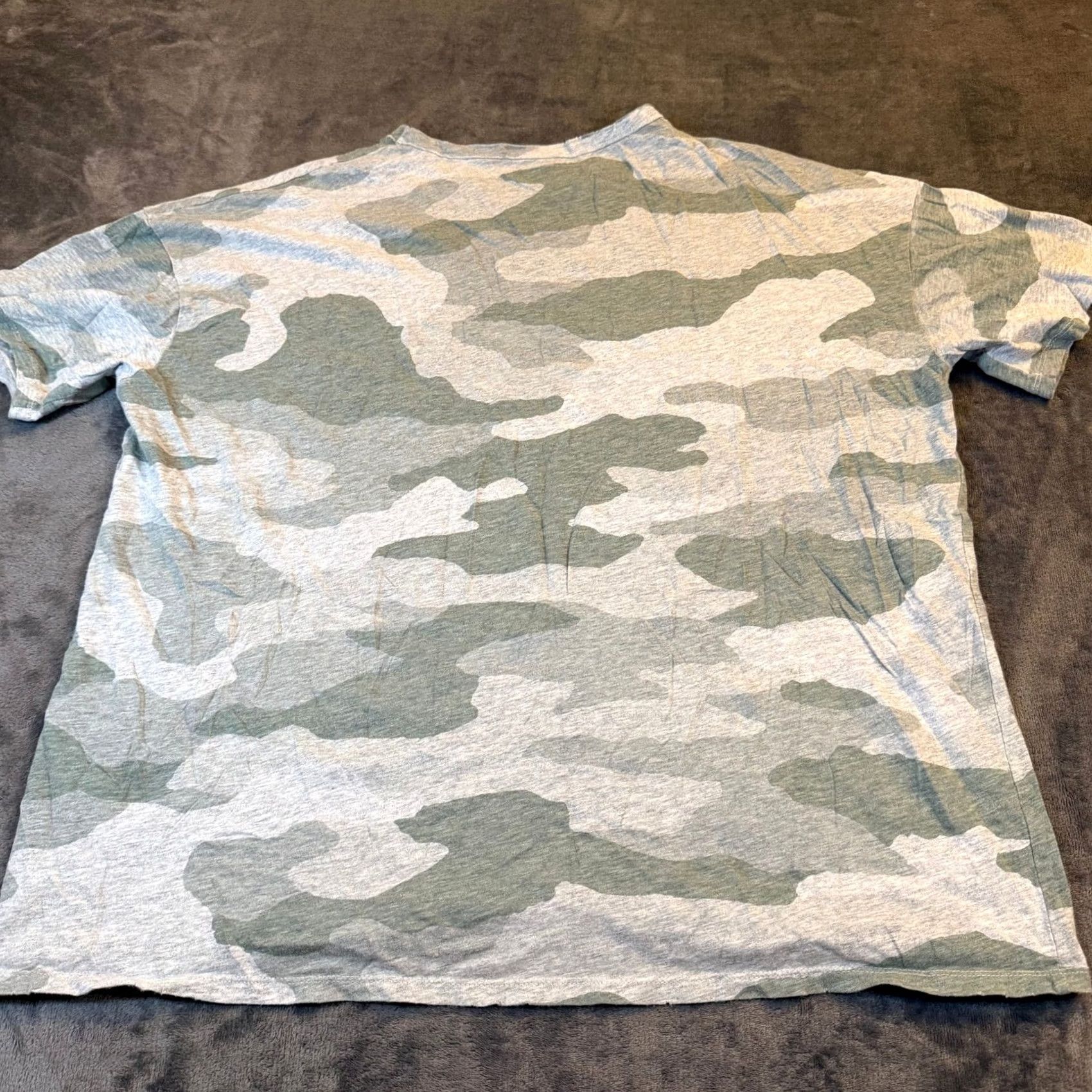 Vintage Aerie Camouflage T Shirt Womens Large Gray Relaxed Fit Short Sleeve Oversized Size L / US 10 / IT 46 - 4 Thumbnail